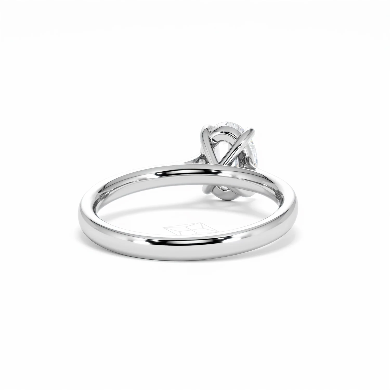 Amora Oval 1.00ct Diamond Engagement Ring G/VS1 Set in Platinum - Image 46
