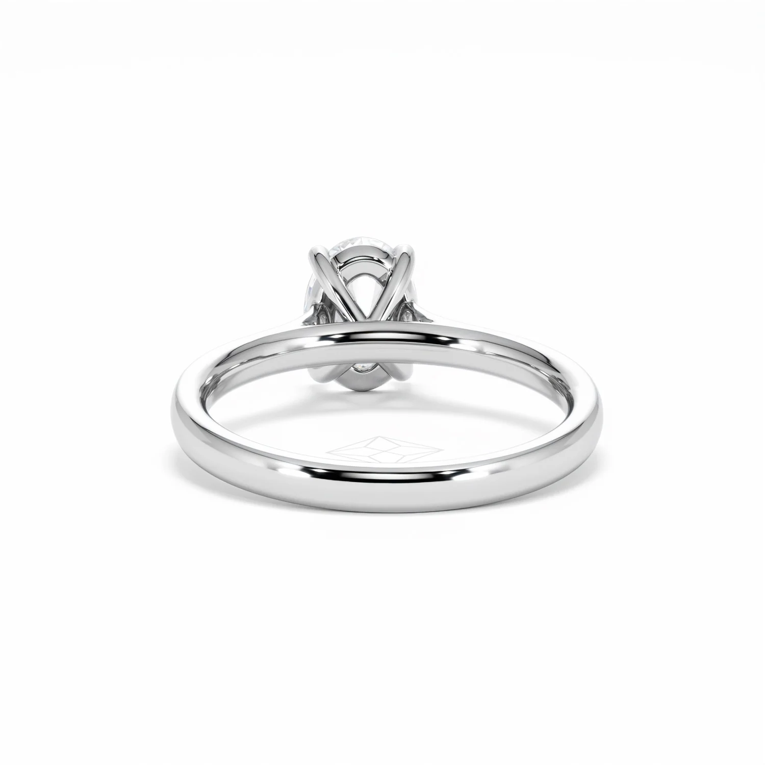 Amora Oval 1.00ct Diamond Engagement Ring G/VS1 Set in Platinum - Image 51