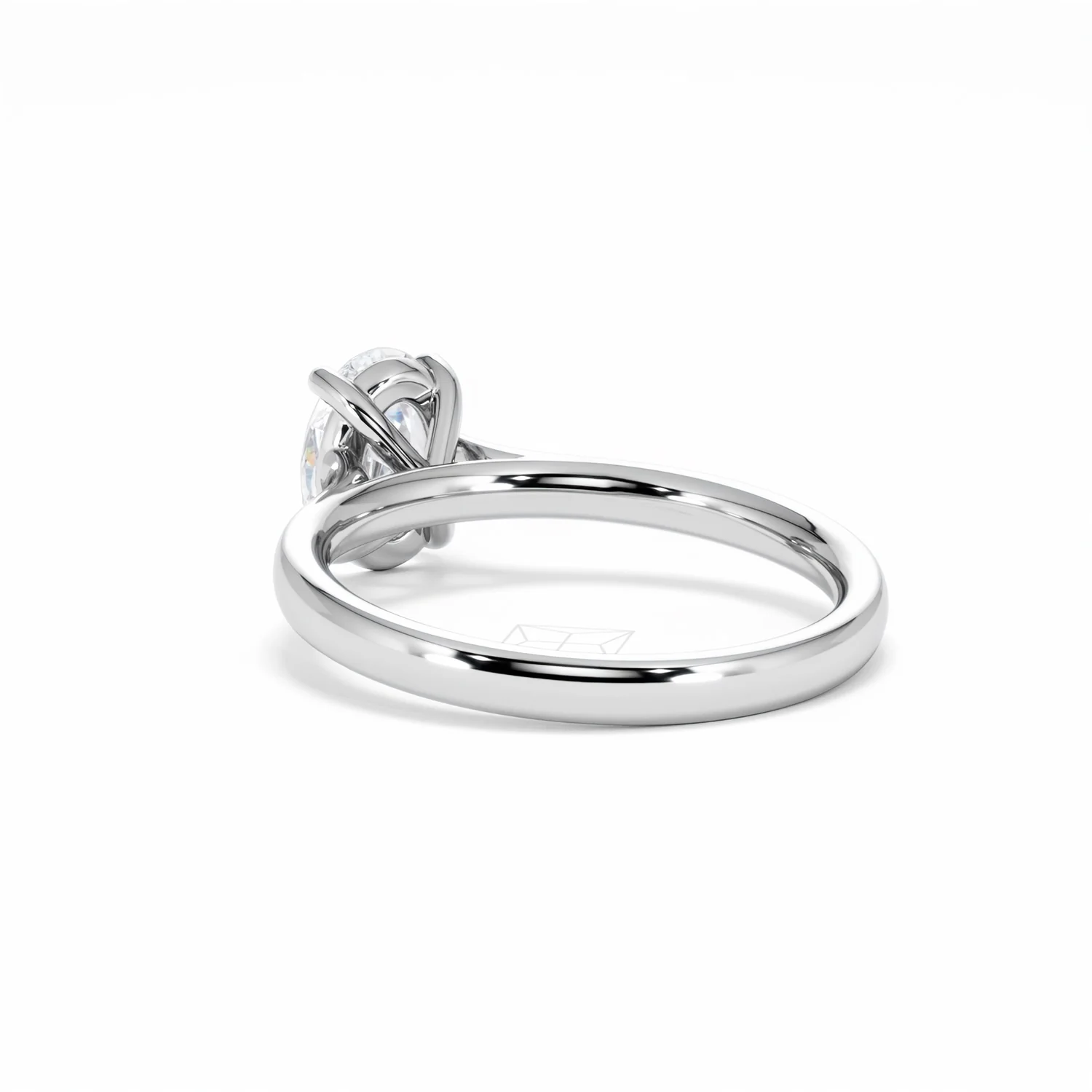 Amora Oval 1.00ct Diamond Engagement Ring G/VS1 Set in Platinum - Image 57