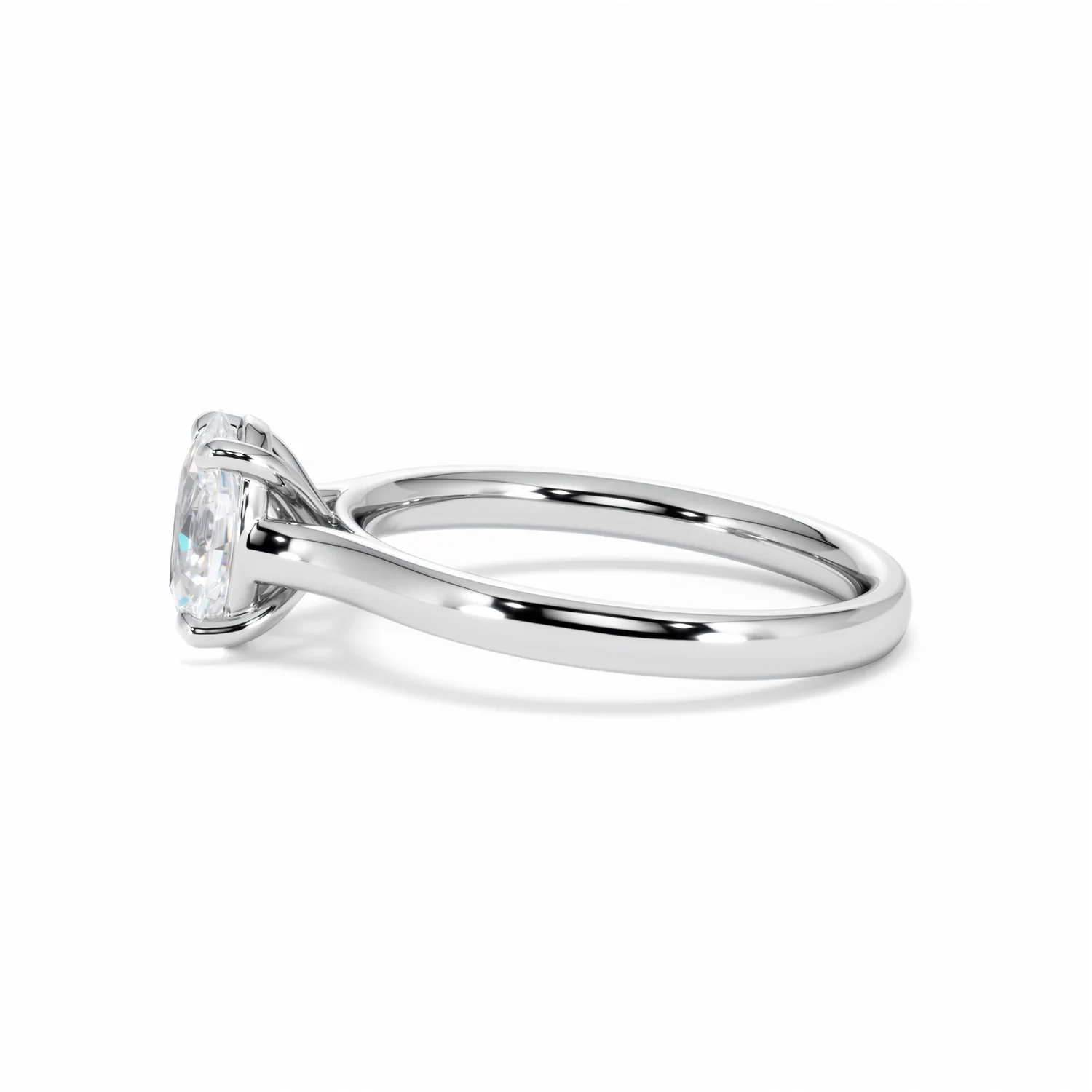 Amora Oval 1.00ct Diamond Engagement Ring G/VS1 Set in Platinum - Image 71