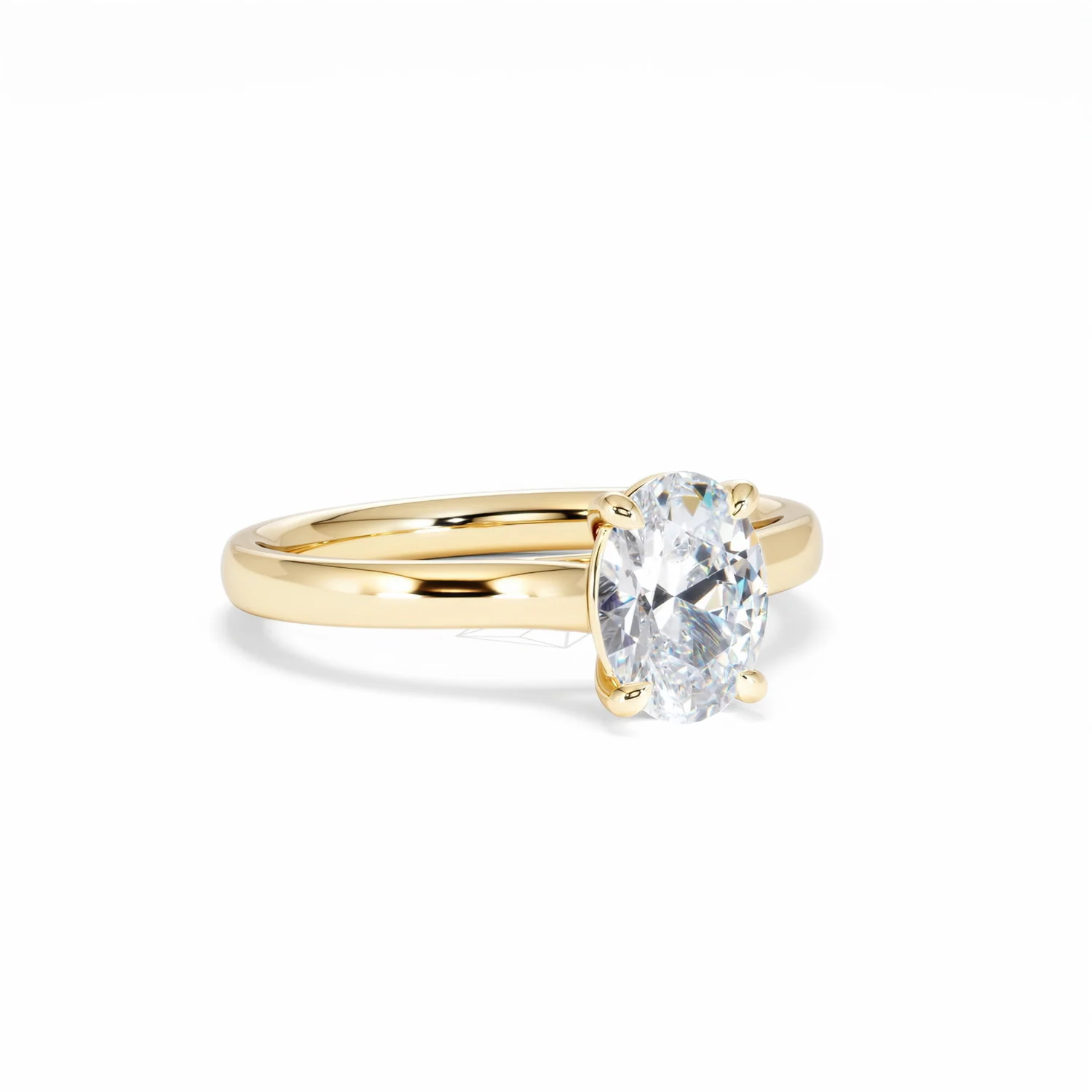 Amora Oval 1.00ct Lab Diamond Engagement Ring F/VS1 Set in 18K Gold - Image 13
