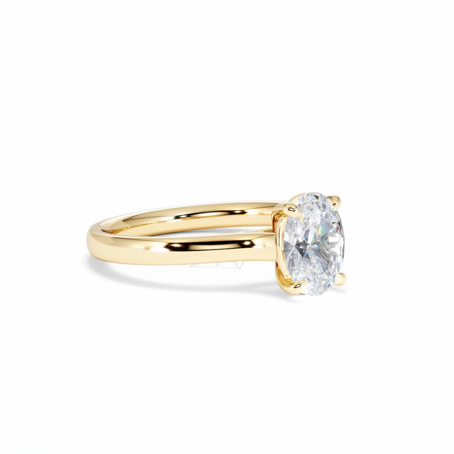 Amora Oval 1.00ct Lab Diamond Engagement Ring F/VS1 Set in 18K Gold - Image 16