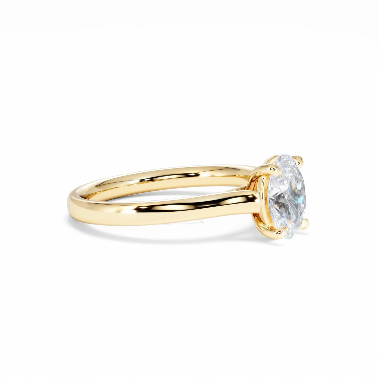 Amora Oval 1.00ct Lab Diamond Engagement Ring F/VS1 Set in 18K Gold - Image 20