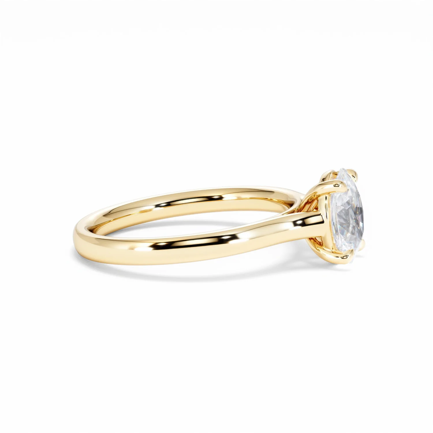Amora Oval 1.00ct Lab Diamond Engagement Ring F/VS1 Set in 18K Gold - Image 24