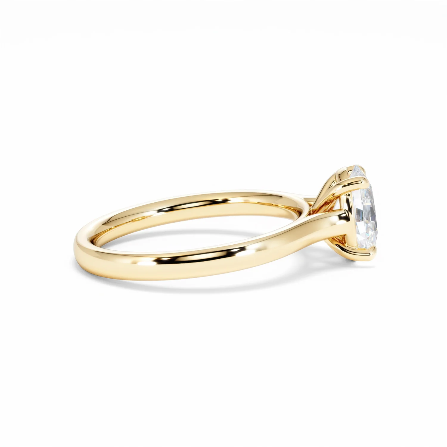 Amora Oval 1.00ct Lab Diamond Engagement Ring F/VS1 Set in 18K Gold - Image 28