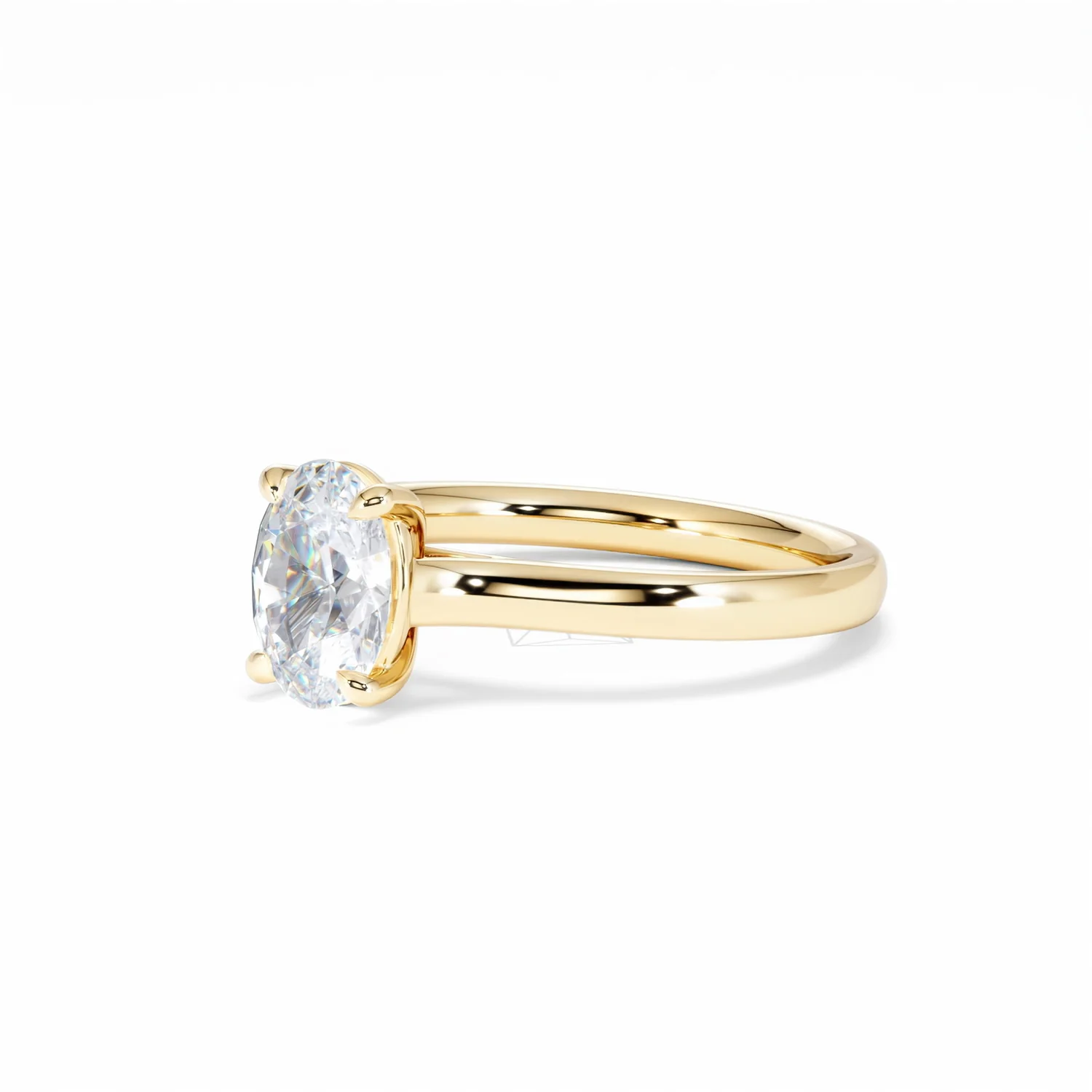Amora Oval 1.00ct Lab Diamond Engagement Ring F/VS1 Set in 18K Gold - Image 79