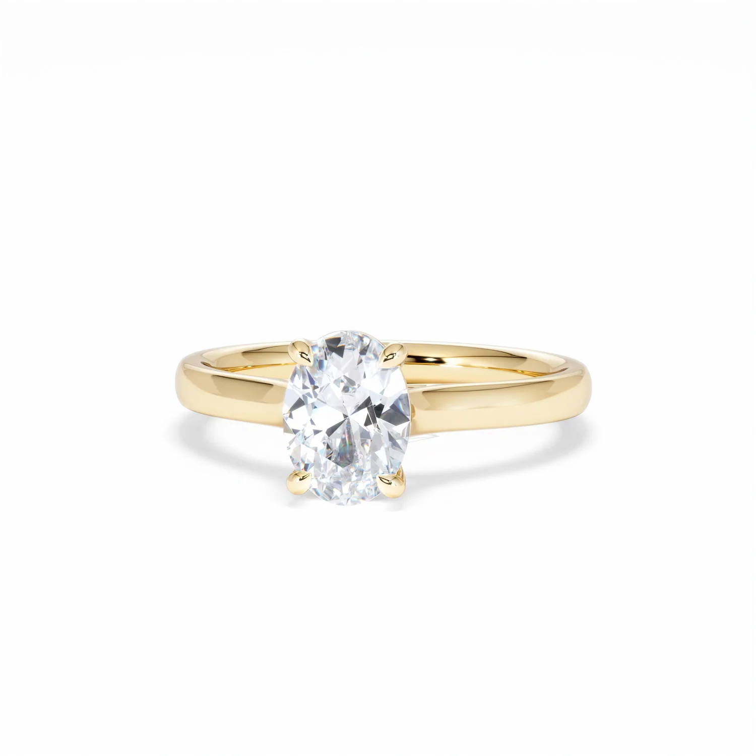Amora Oval 1.00ct Lab Diamond Engagement Ring F/VS1 Set in 18K Gold - Image 86