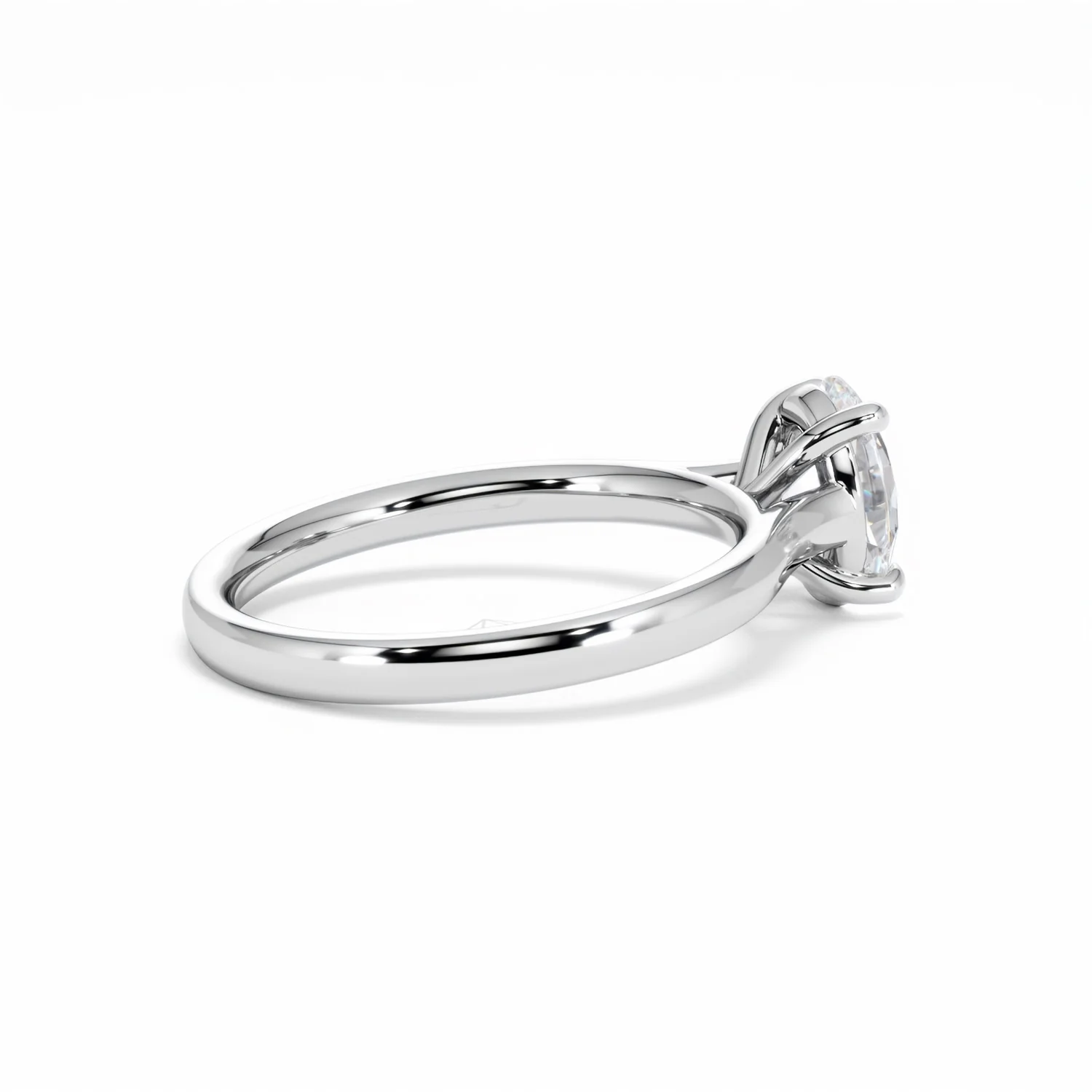 Amora Oval 1.00ct Lab Diamond Engagement Ring F/VS1 Set in 18K White Gold - Image 35