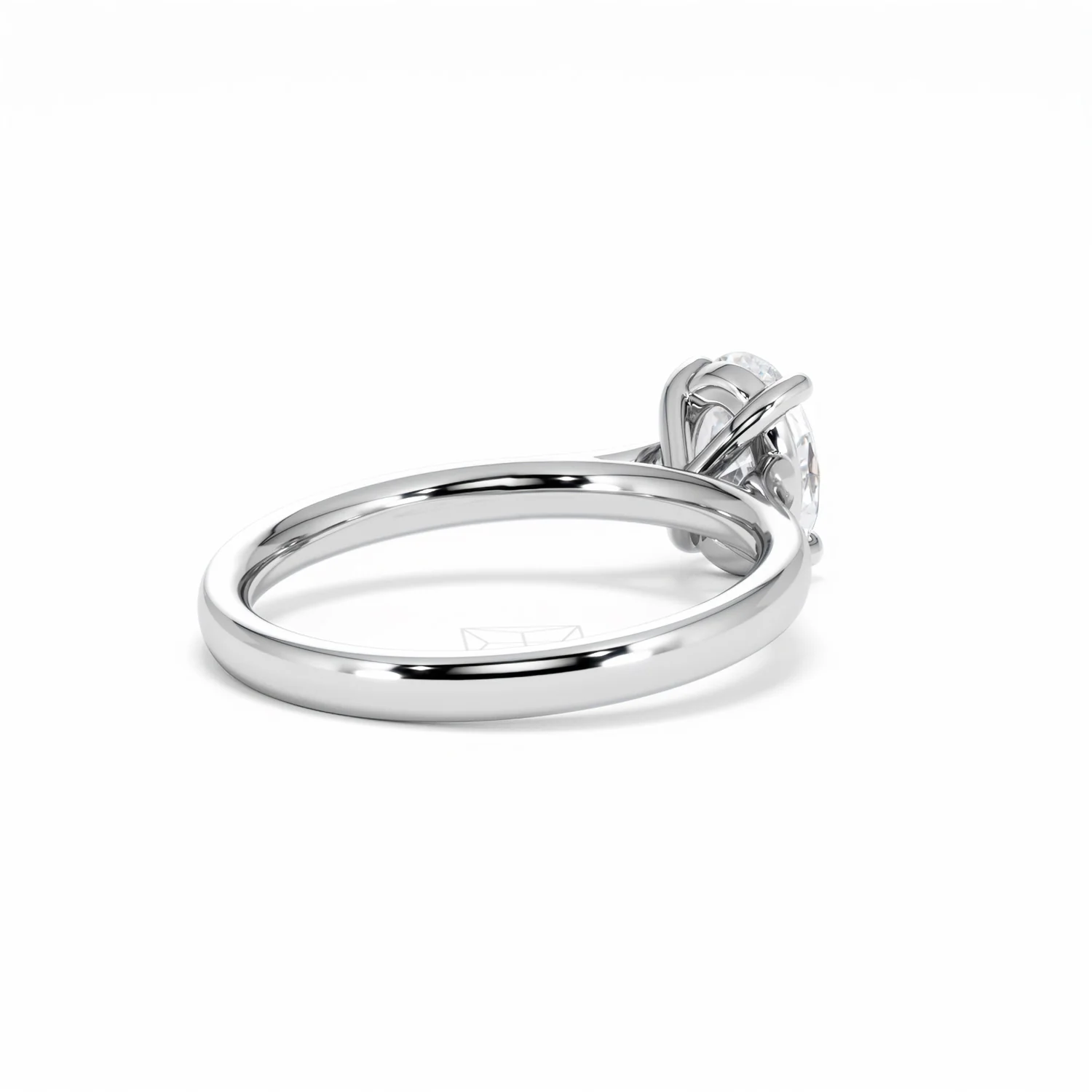 Amora Oval 1.00ct Lab Diamond Engagement Ring F/VS1 Set in 18K White Gold - Image 41