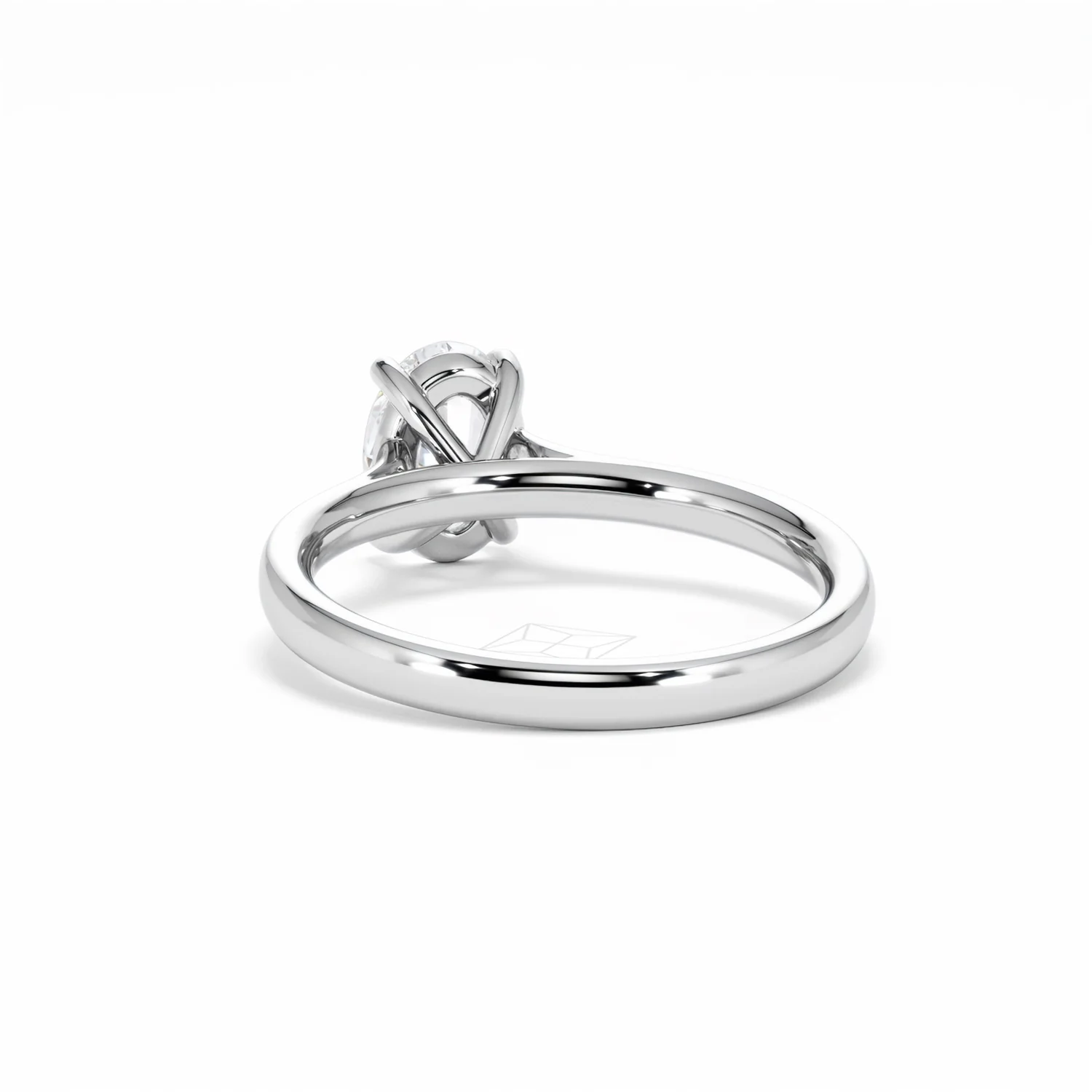 Amora Oval 1.00ct Lab Diamond Engagement Ring F/VS1 Set in 18K White Gold - Image 54