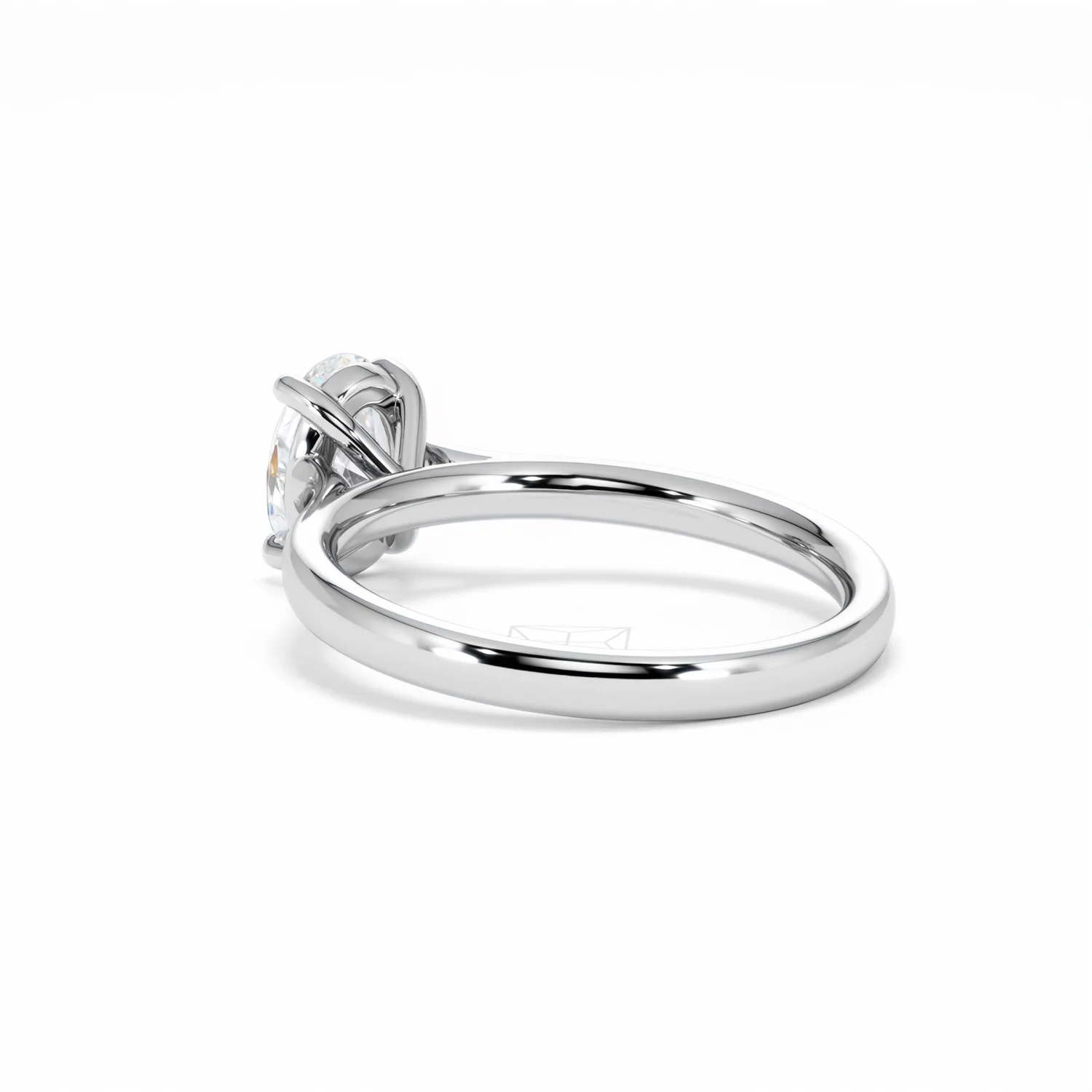 Amora Oval 1.00ct Lab Diamond Engagement Ring F/VS1 Set in 18K White Gold - Image 59