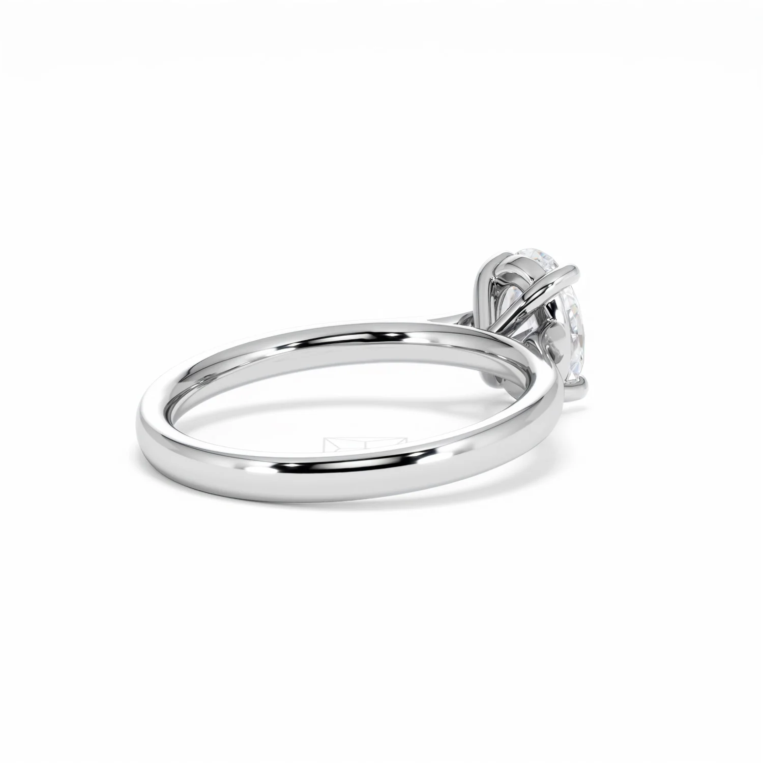 Amora Oval 1.00ct Lab Diamond Engagement Ring F/VS1 Set in Platinum - Image 40
