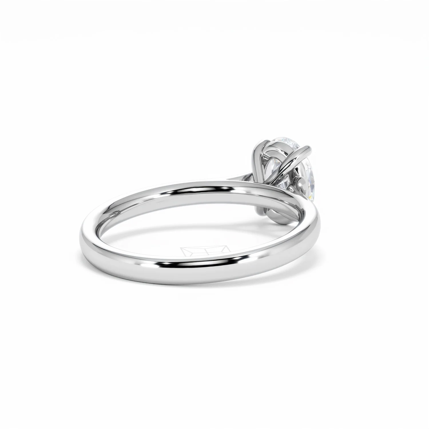 Amora Oval 1.00ct Lab Diamond Engagement Ring F/VS1 Set in Platinum - Image 42