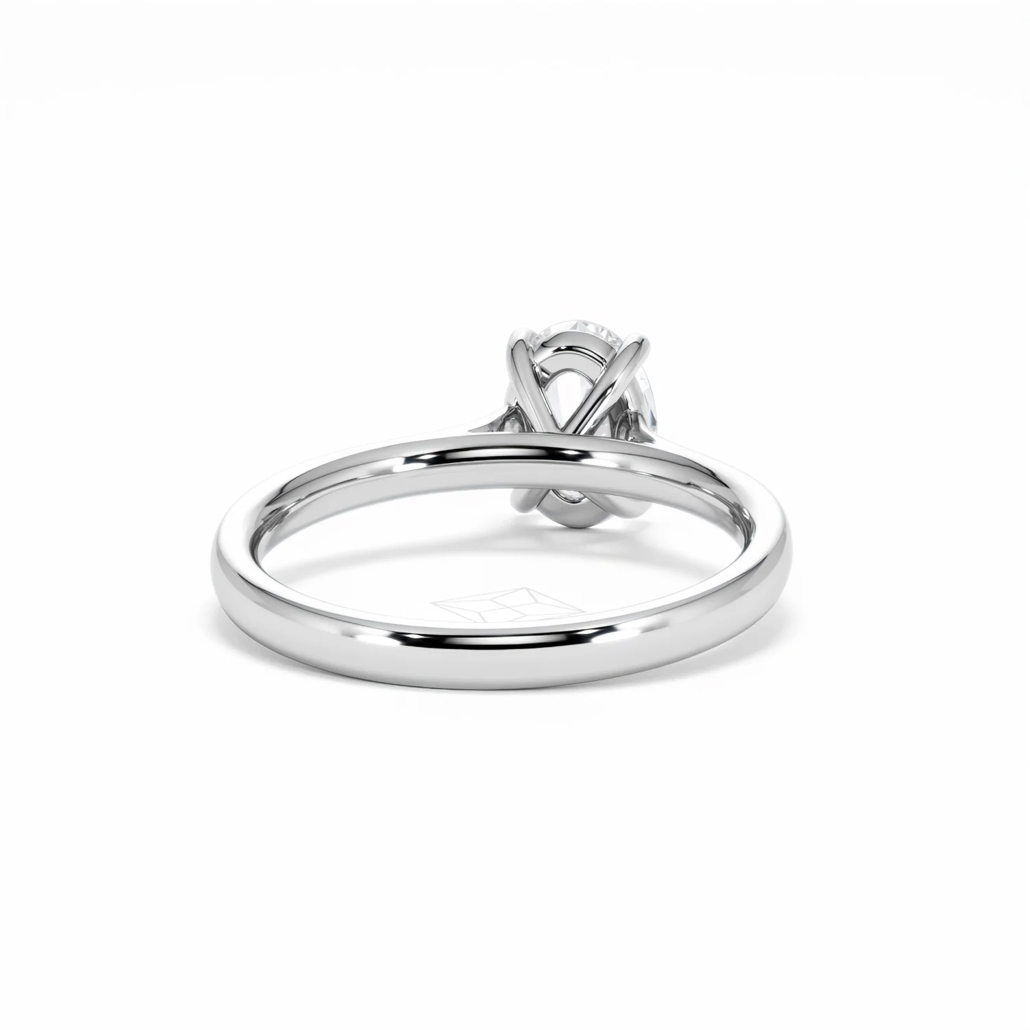 Amora Oval 1.00ct Lab Diamond Engagement Ring F/VS1 Set in Platinum - Image 47