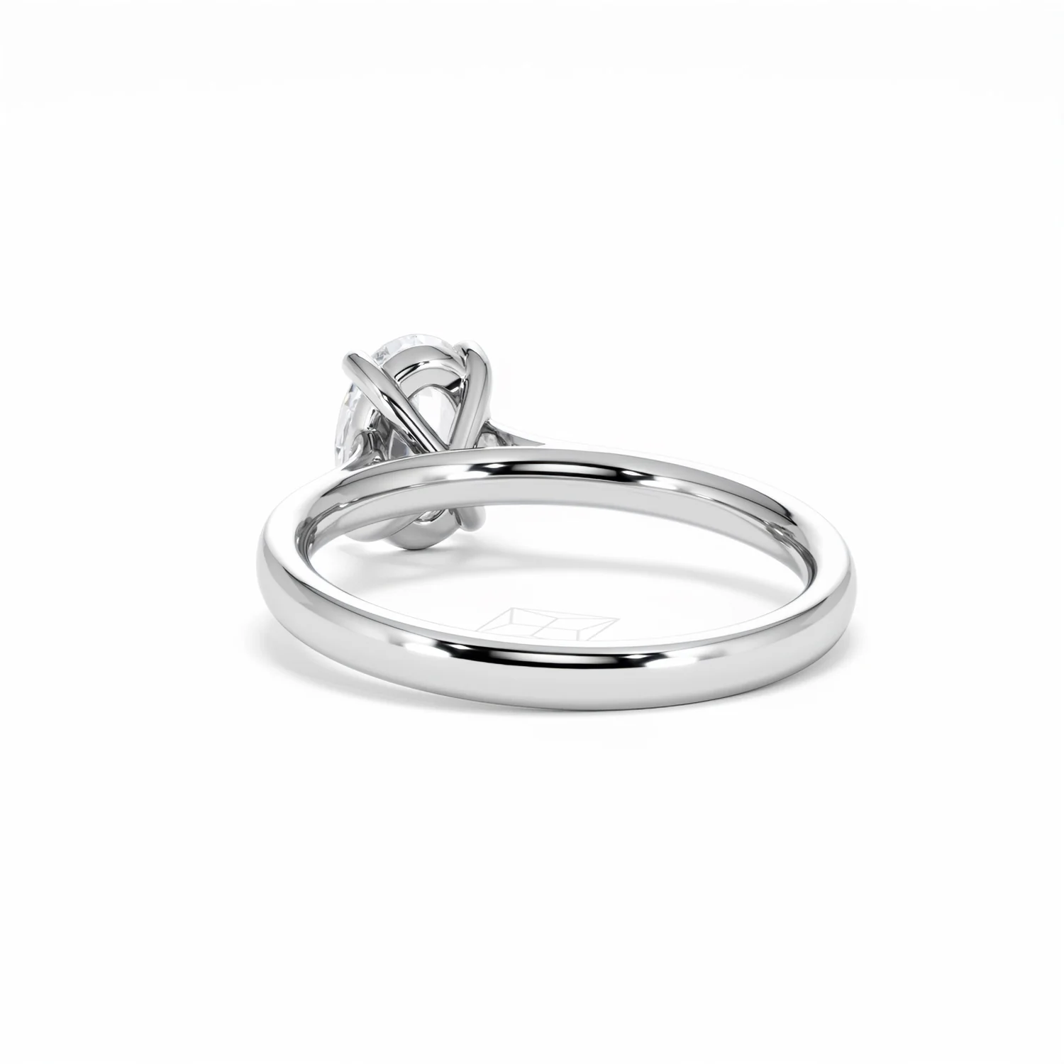 Amora Oval 1.00ct Lab Diamond Engagement Ring F/VS1 Set in Platinum - Image 55