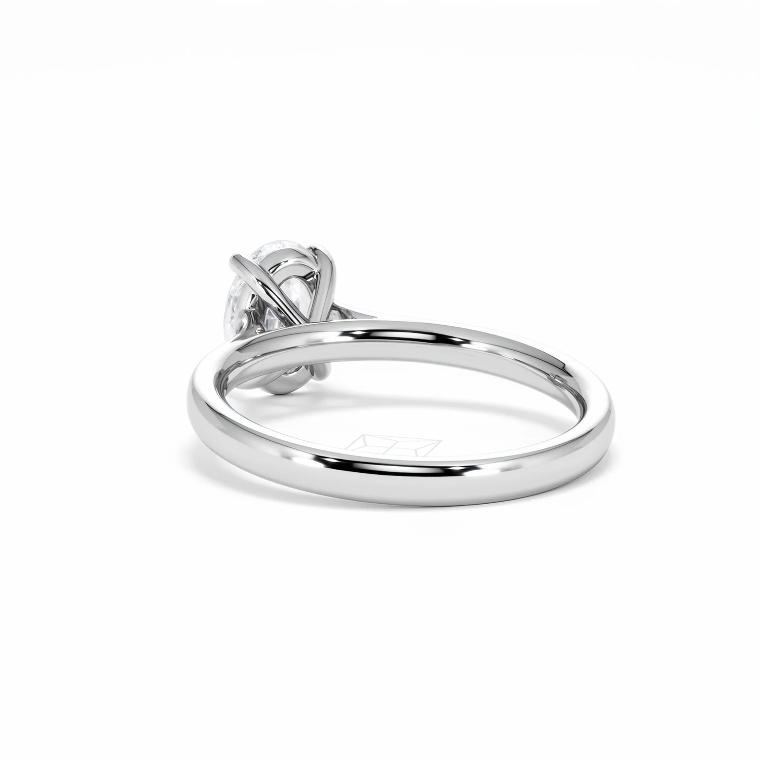 Amora Oval 1.00ct Lab Diamond Engagement Ring F/VS1 Set in Platinum - Image 56
