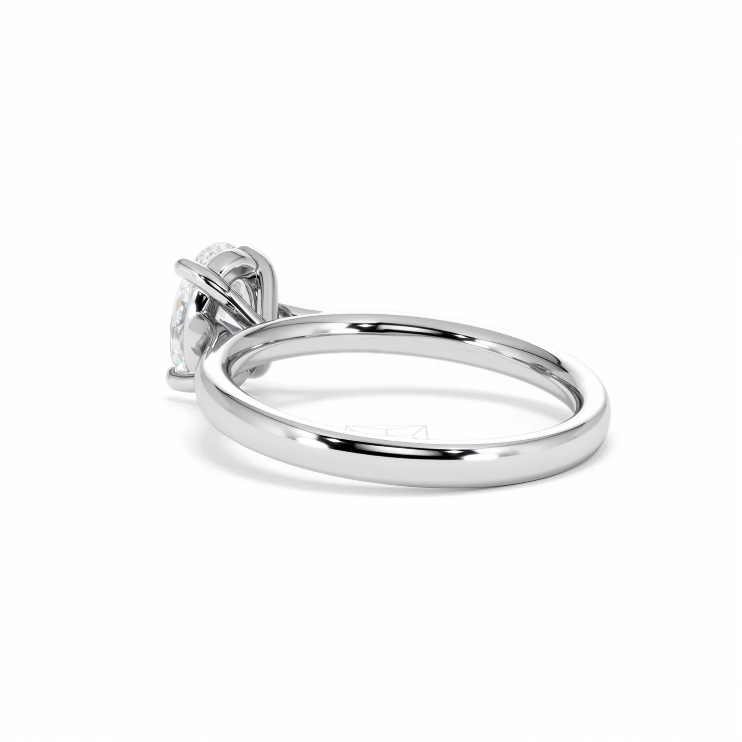 Amora Oval 1.00ct Lab Diamond Engagement Ring F/VS1 Set in Platinum - Image 60