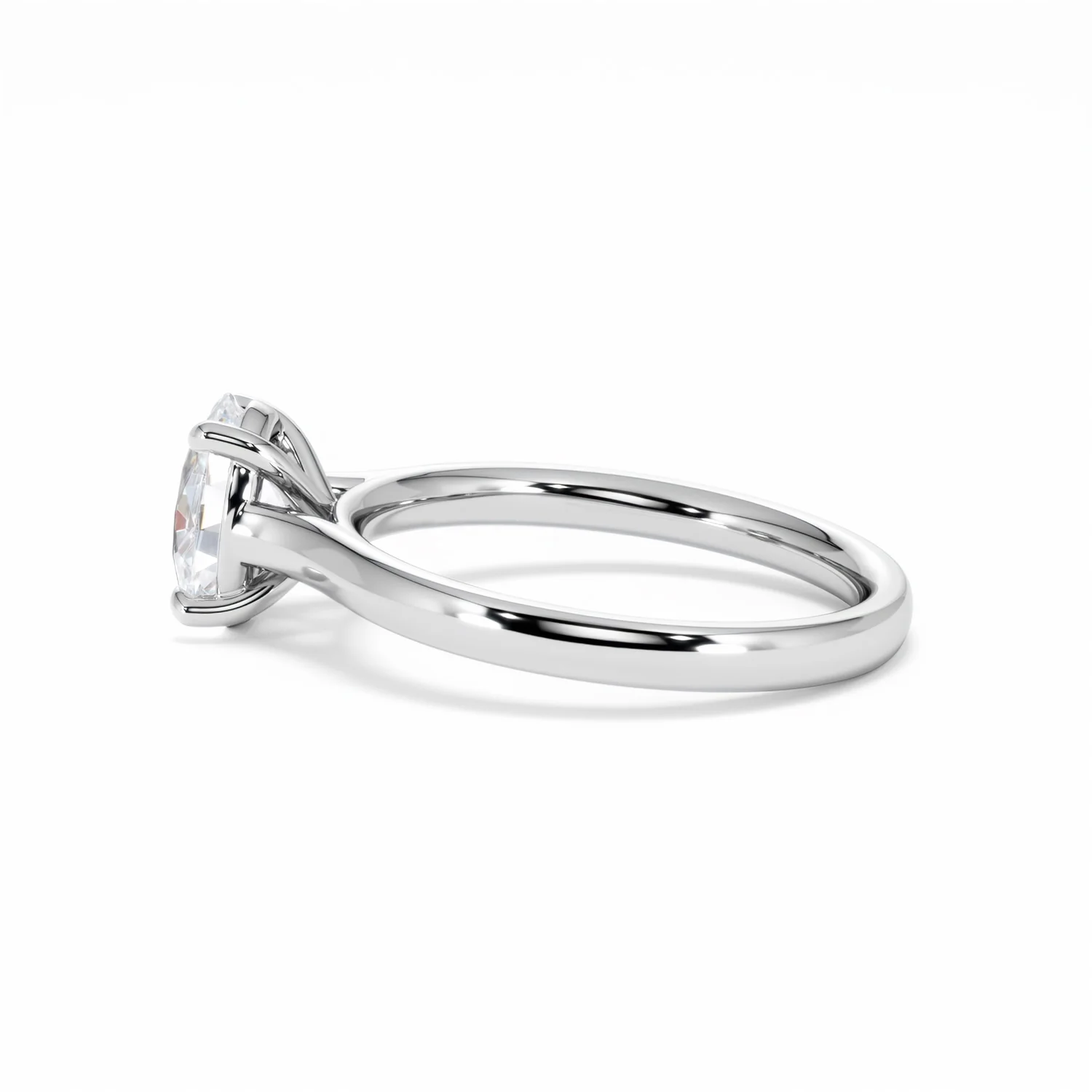 Amora Oval 1.00ct Lab Diamond Engagement Ring F/VS1 Set in Platinum - Image 68