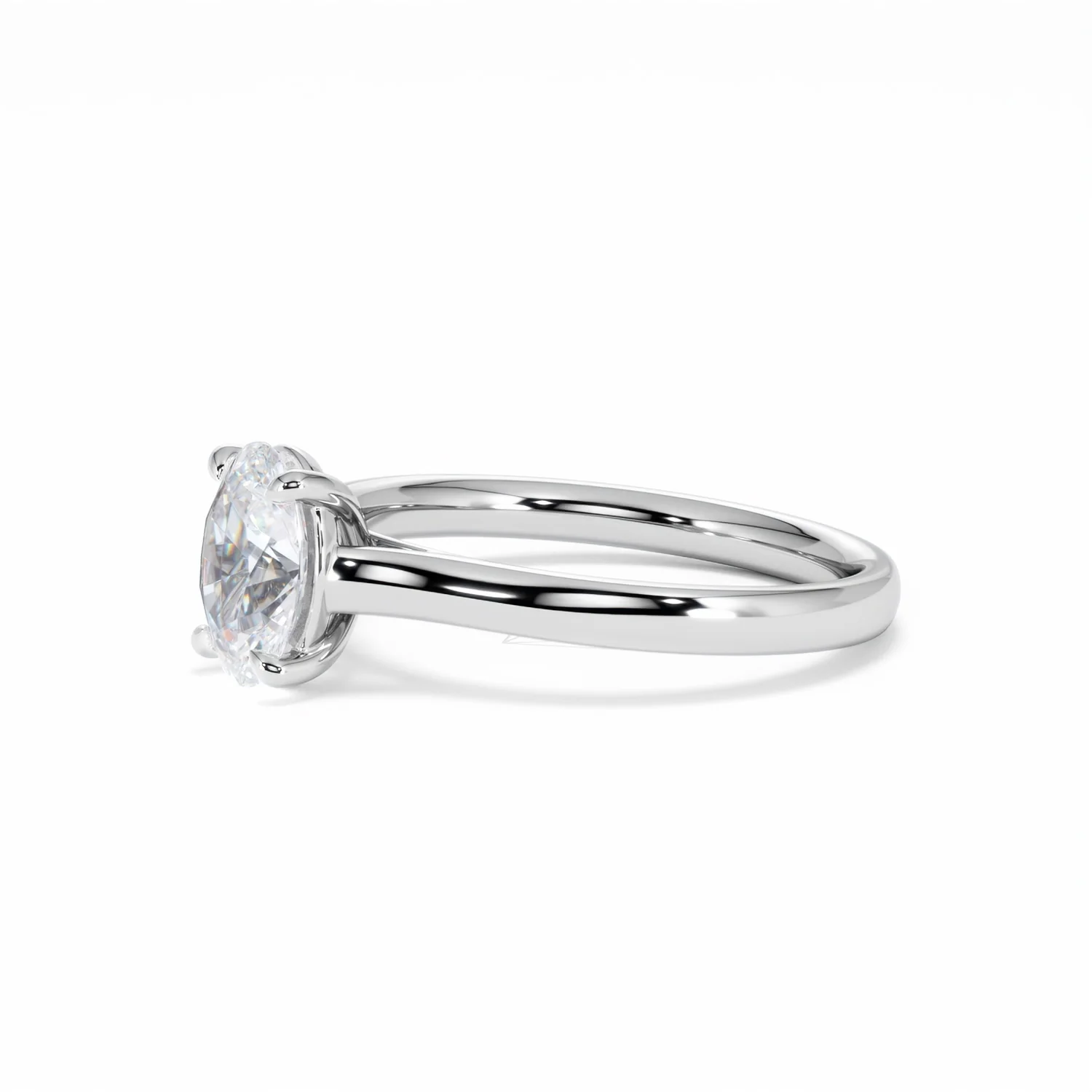 Amora Oval 1.00ct Lab Diamond Engagement Ring F/VS1 Set in Platinum - Image 77