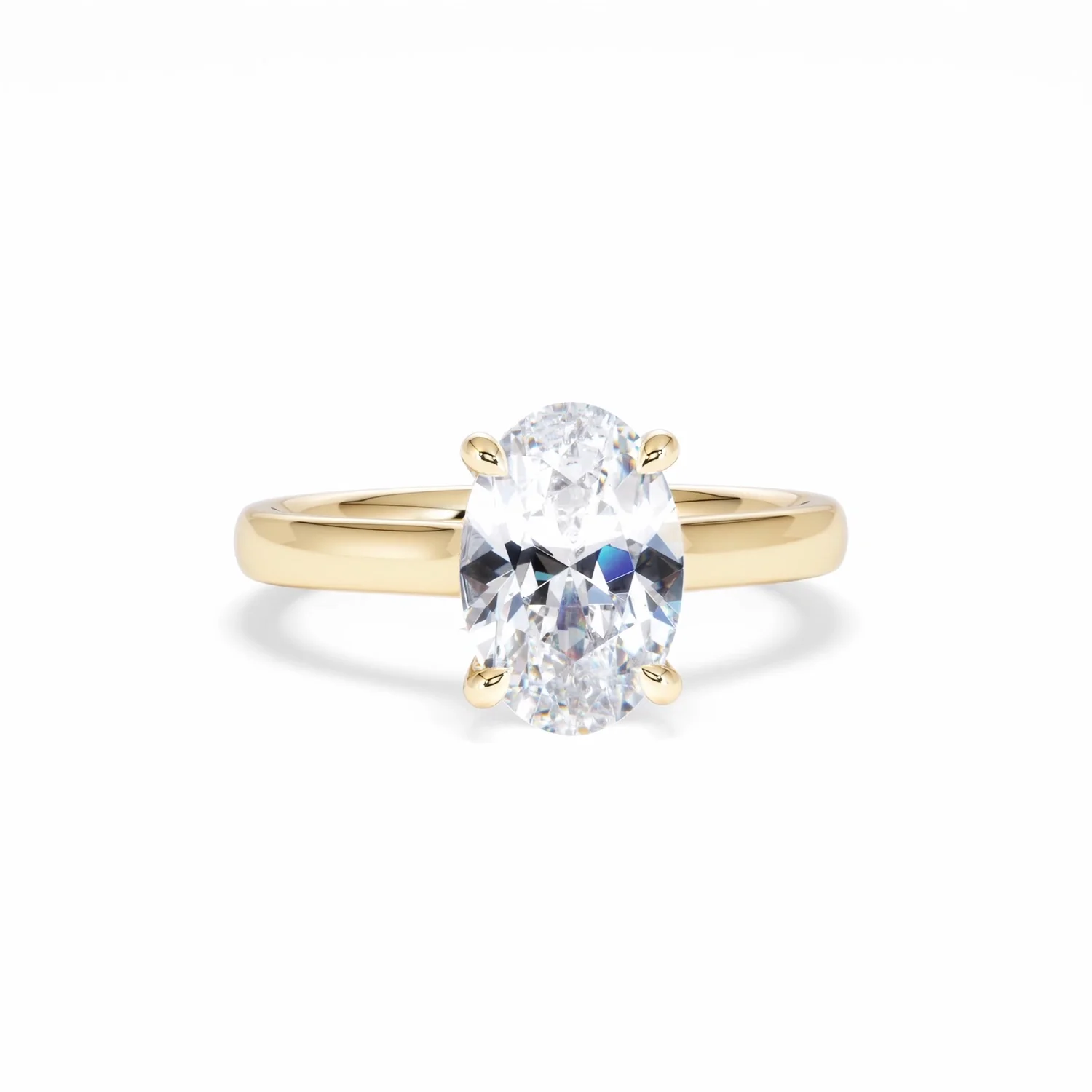 Amora Oval 2.00ct Hidden Halo Lab Diamond Engagement Ring F/VS1 Set in 18K Gold - Image 11