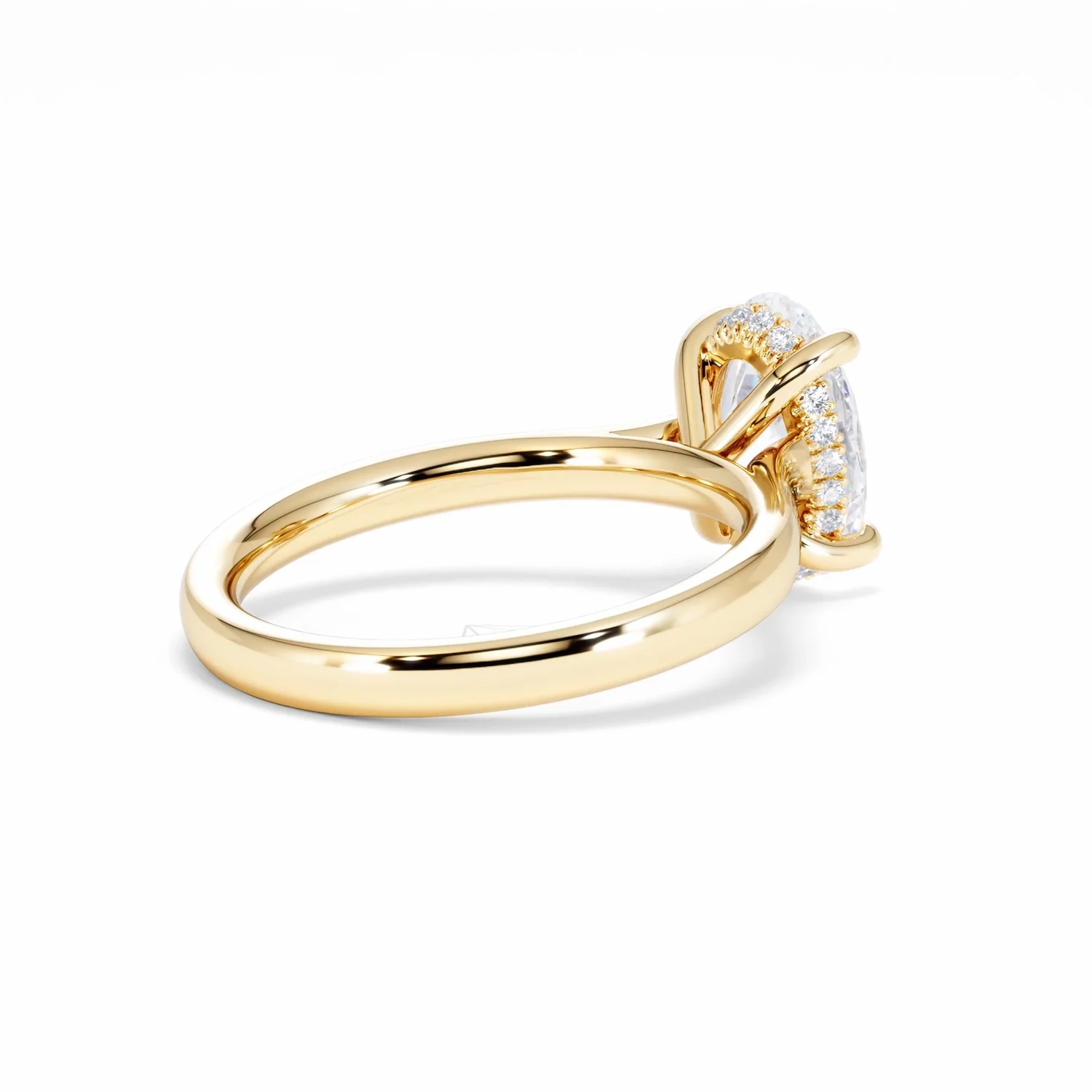 Amora Oval 2.00ct Hidden Halo Lab Diamond Engagement Ring F/VS1 Set in 18K Gold - Image 39