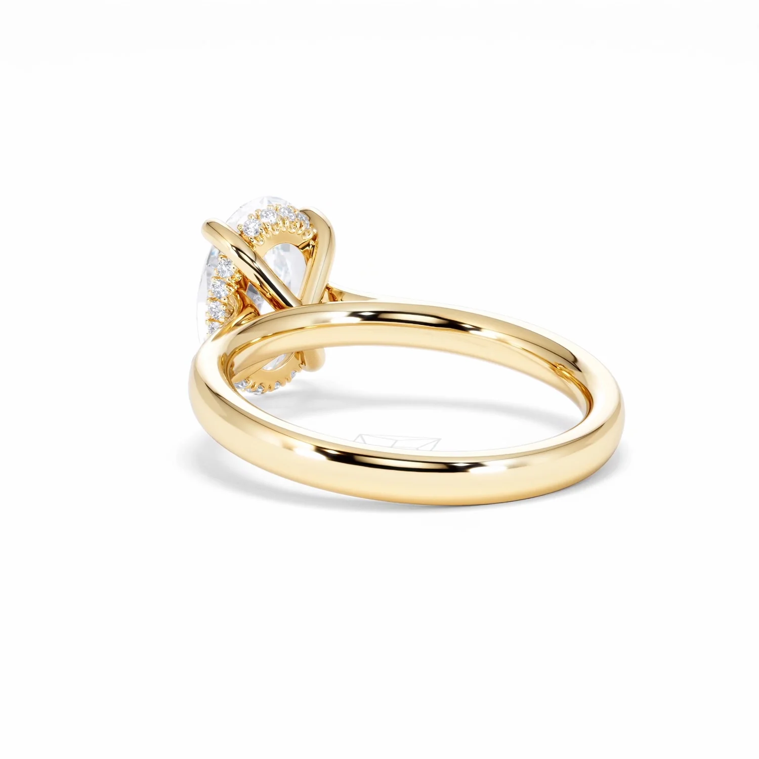 Amora Oval 2.00ct Hidden Halo Lab Diamond Engagement Ring F/VS1 Set in 18K Gold - Image 57
