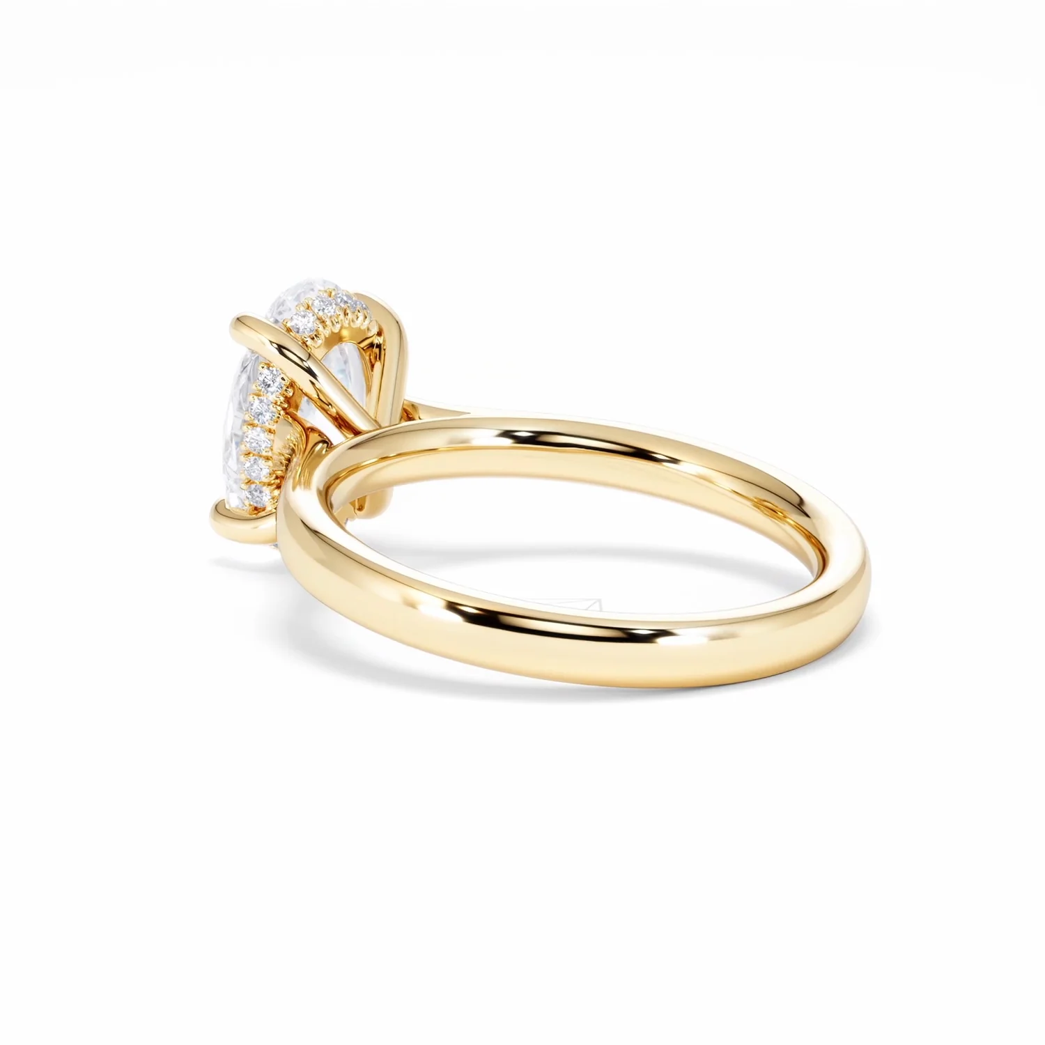 Amora Oval 2.00ct Hidden Halo Lab Diamond Engagement Ring F/VS1 Set in 18K Gold - Image 60