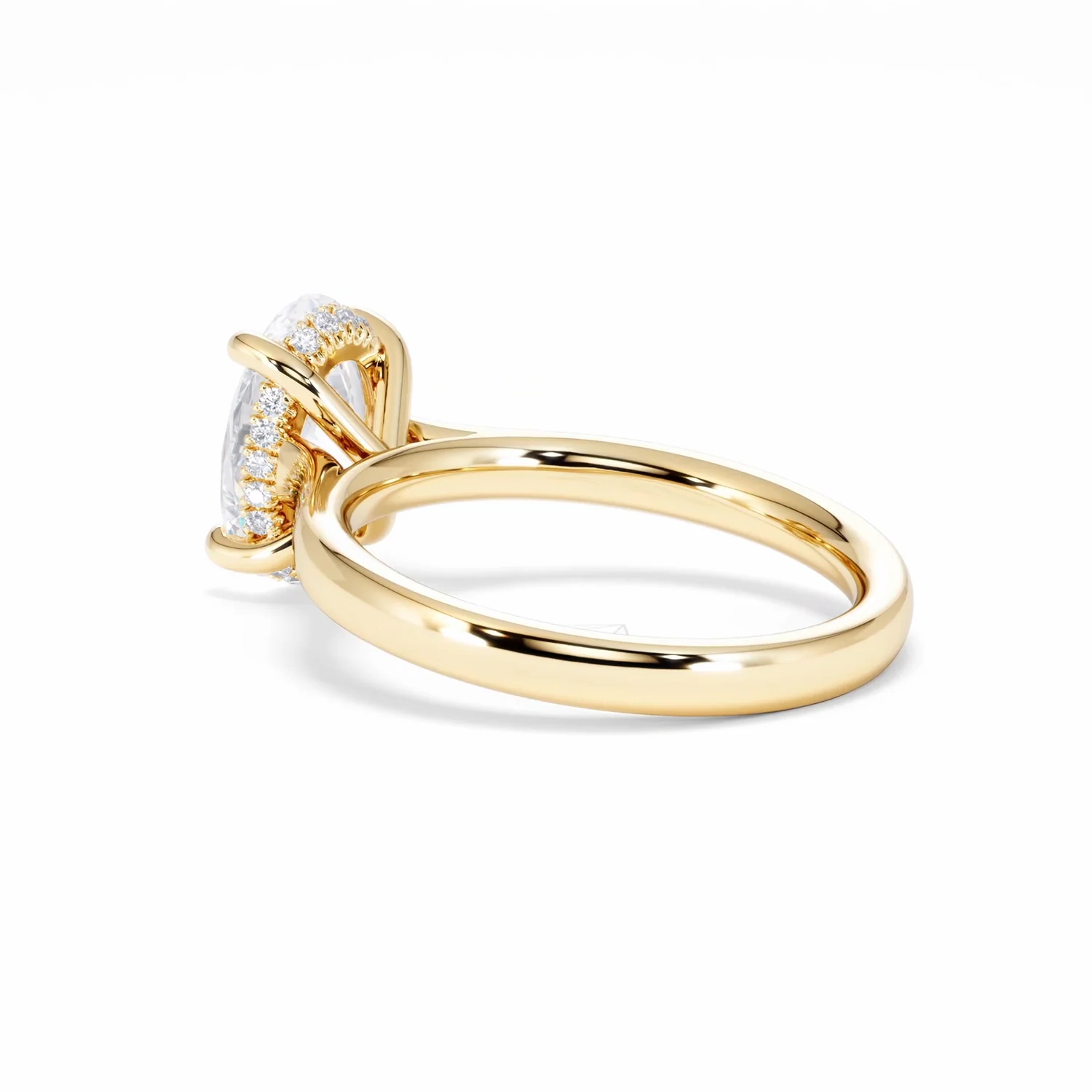 Amora Oval 2.00ct Hidden Halo Lab Diamond Engagement Ring F/VS1 Set in 18K Gold - Image 61