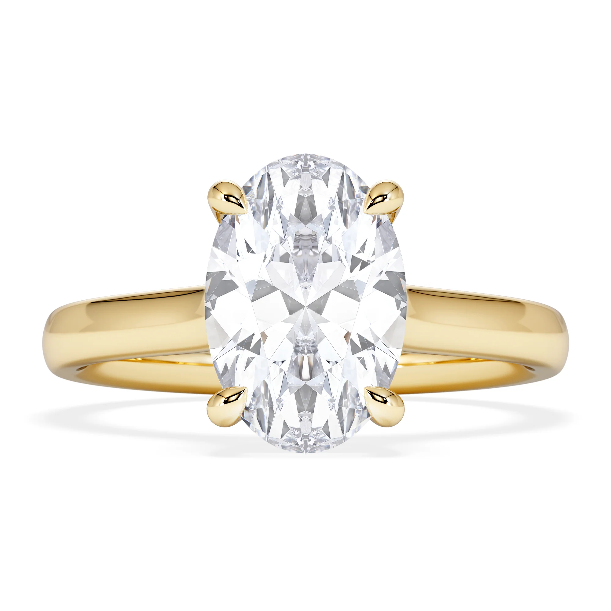 Amora Oval 2.00ct Hidden Halo Lab Diamond Engagement Ring F/VS1 Set in 18K Gold - Image 7