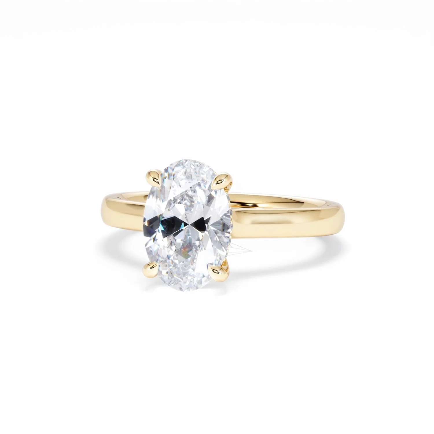 Amora Oval 2.00ct Hidden Halo Lab Diamond Engagement Ring F/VS1 Set in 18K Gold - Image 87