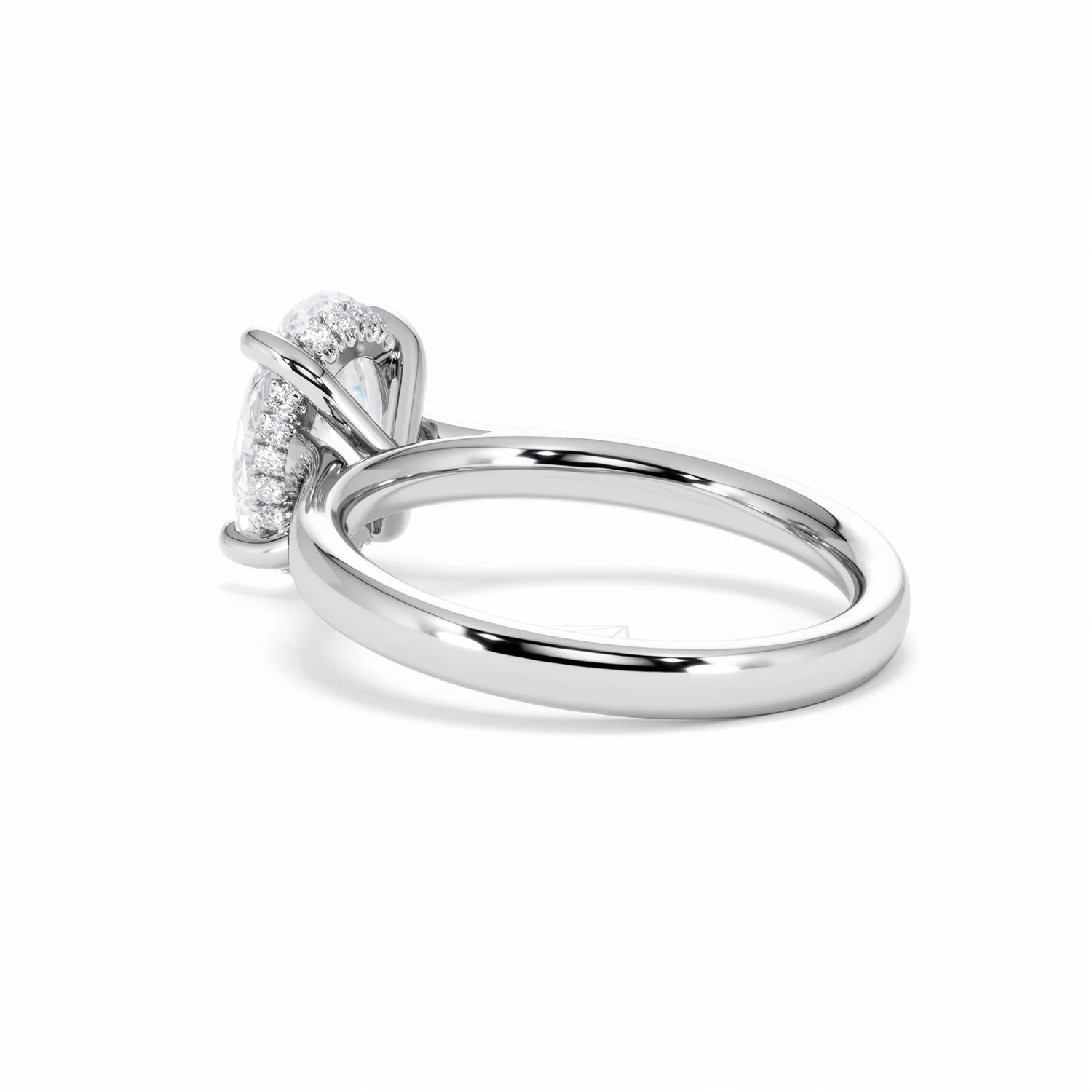 Amora Oval 2.00ct Hidden Halo Lab Diamond Engagement Ring F/VS1 Set in 18K White Gold - Image 60