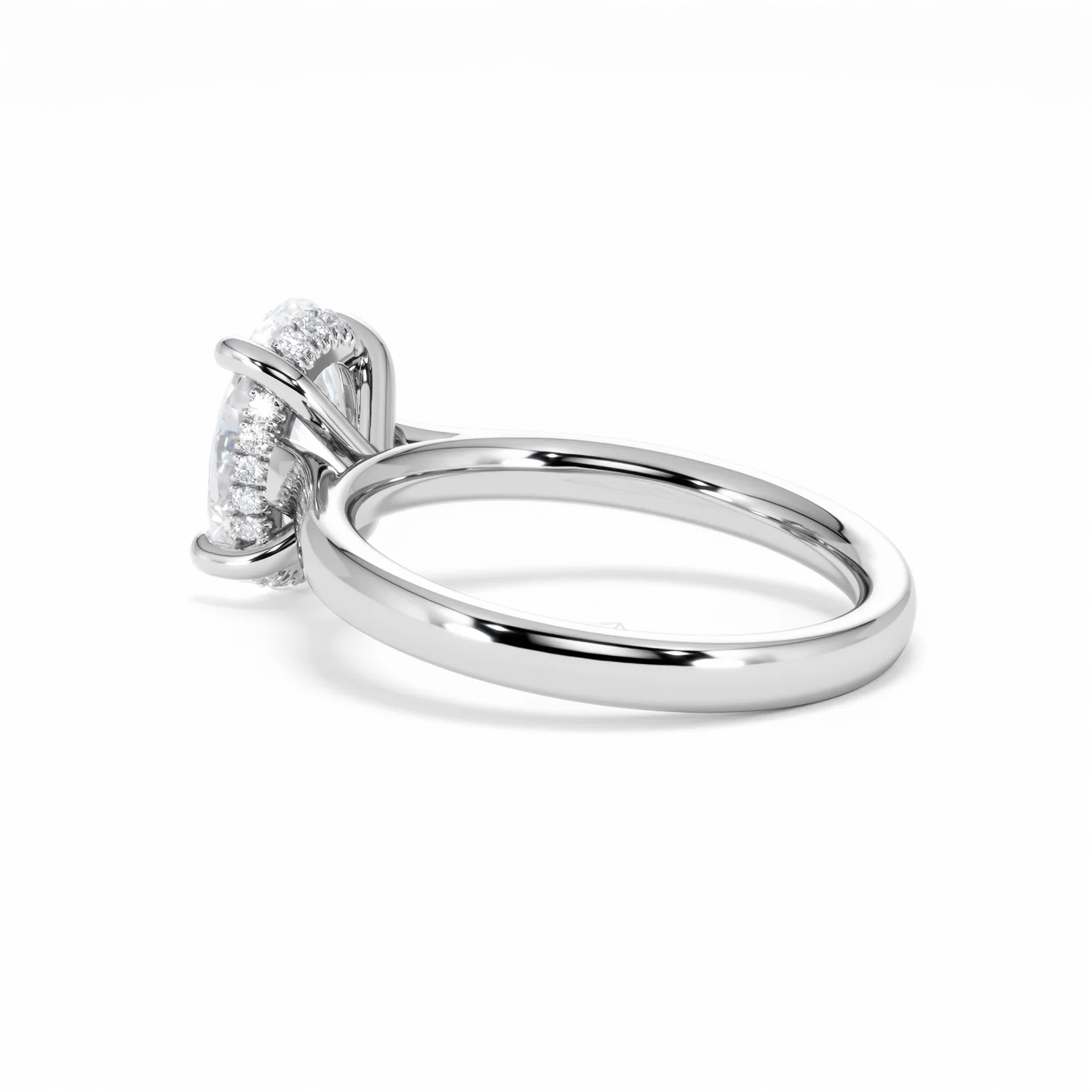 Amora Oval 2.00ct Hidden Halo Lab Diamond Engagement Ring F/VS1 Set in 18K White Gold - Image 62
