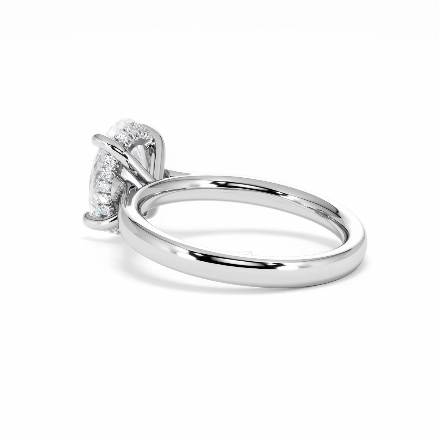 Amora Oval 2.00ct Hidden Halo Lab Diamond Engagement Ring F/VS1 Set in Platinum - Image 61