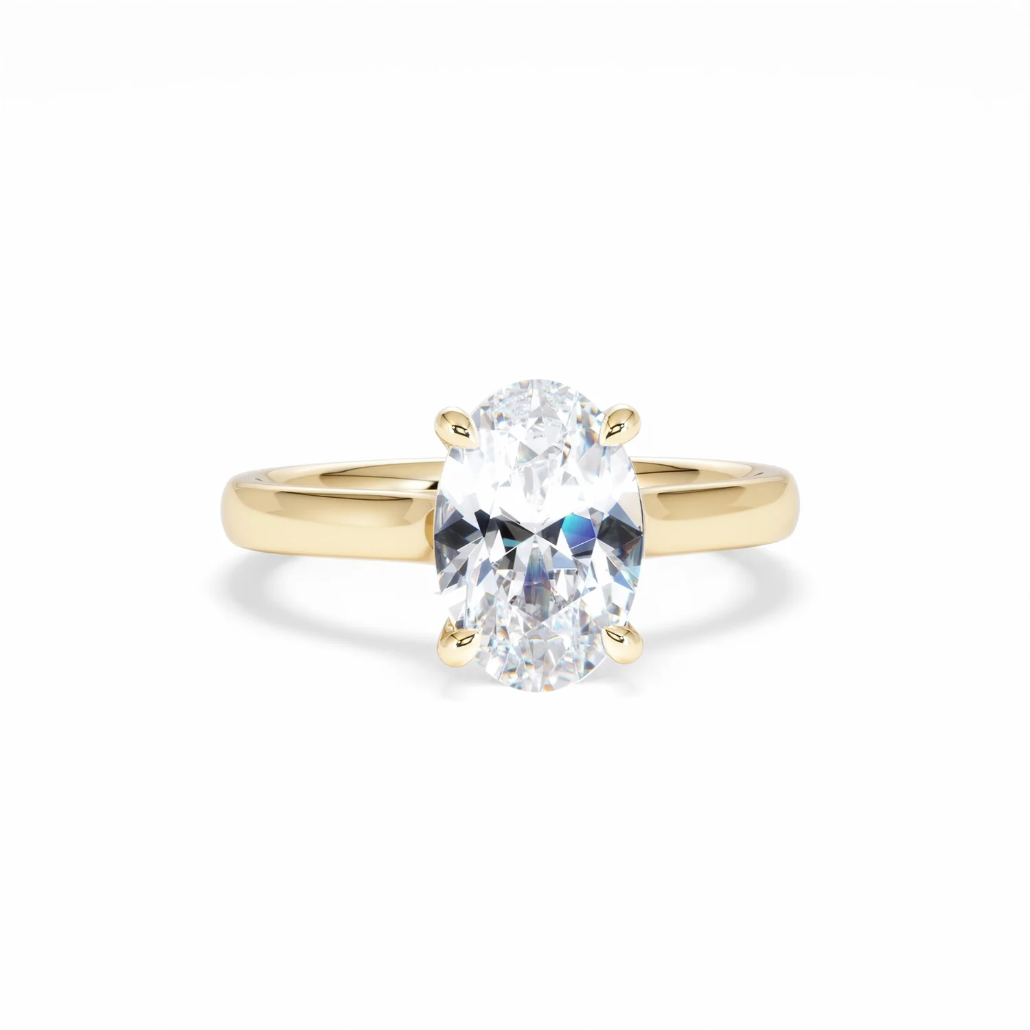 Amora Oval 2.00ct Lab Diamond Engagement Ring F/VS1 Set in 18K Gold - Image 11