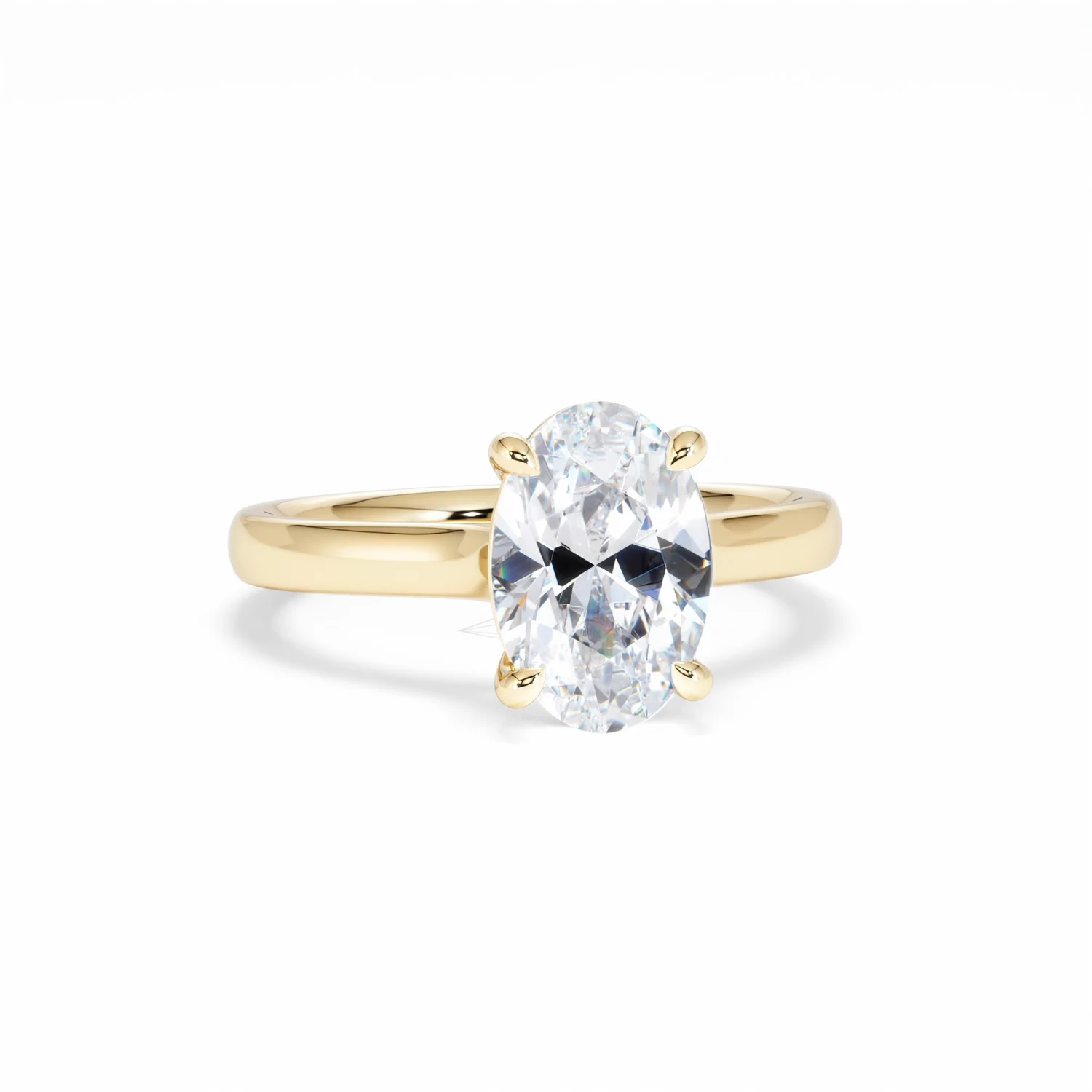 Amora Oval 2.00ct Lab Diamond Engagement Ring F/VS1 Set in 18K Gold - Image 12