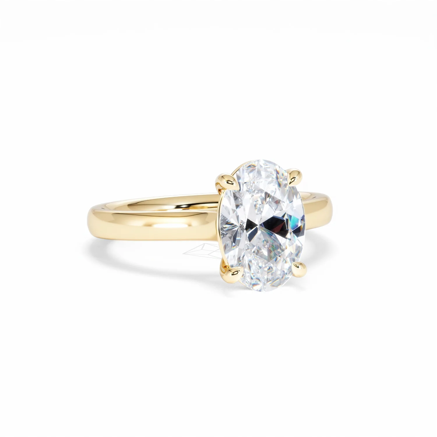 Amora Oval 2.00ct Lab Diamond Engagement Ring F/VS1 Set in 18K Gold - Image 14