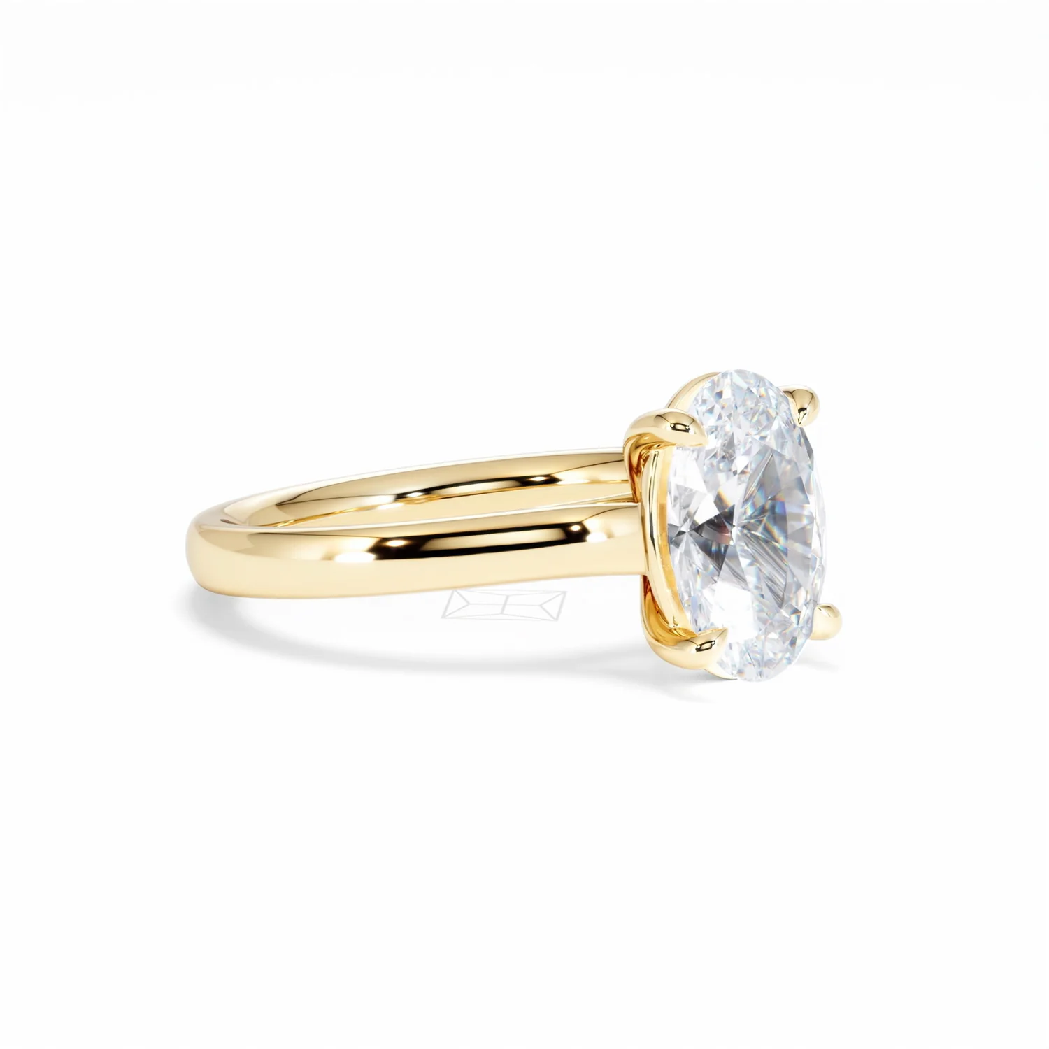 Amora Oval 2.00ct Lab Diamond Engagement Ring F/VS1 Set in 18K Gold - Image 19