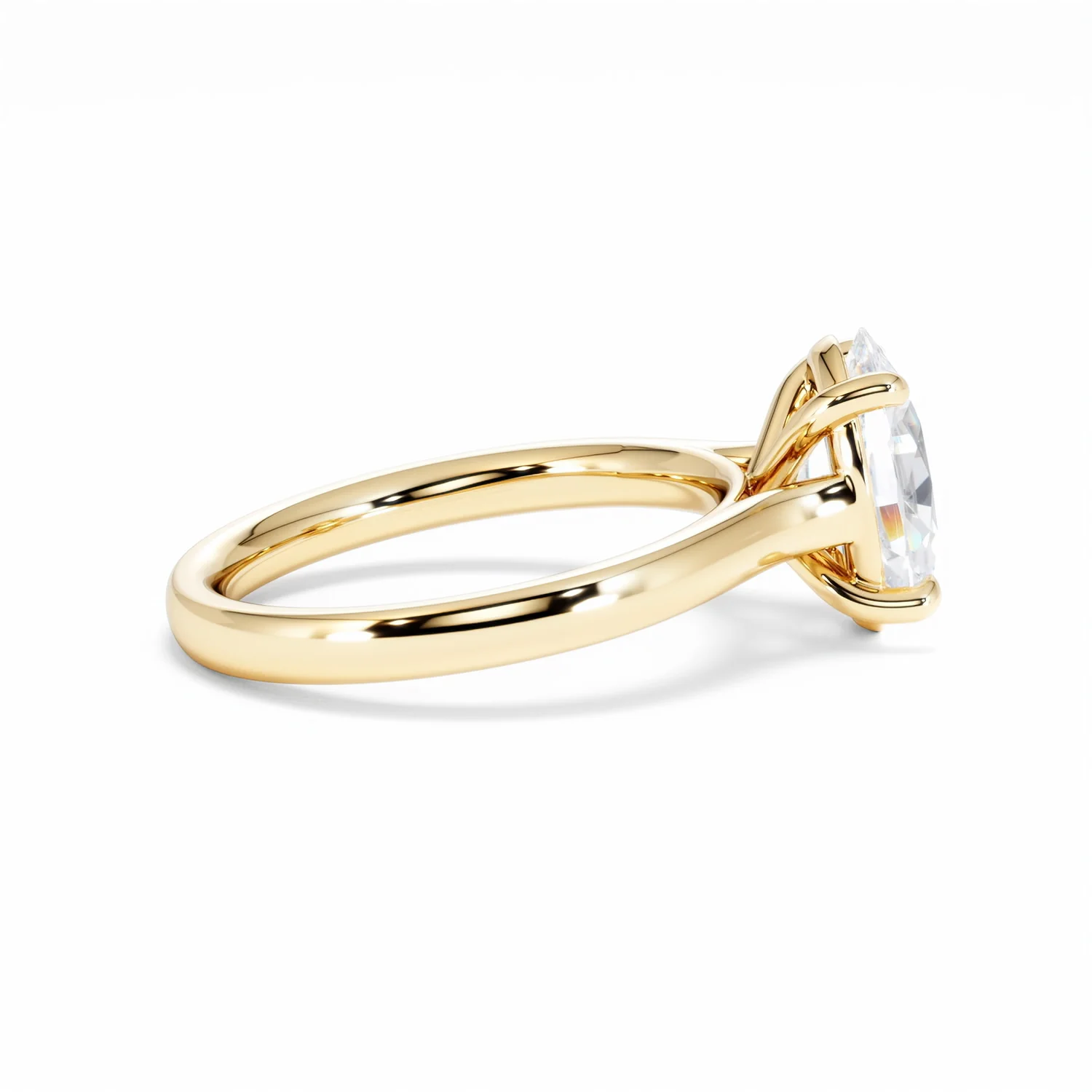 Amora Oval 2.00ct Lab Diamond Engagement Ring F/VS1 Set in 18K Gold - Image 31