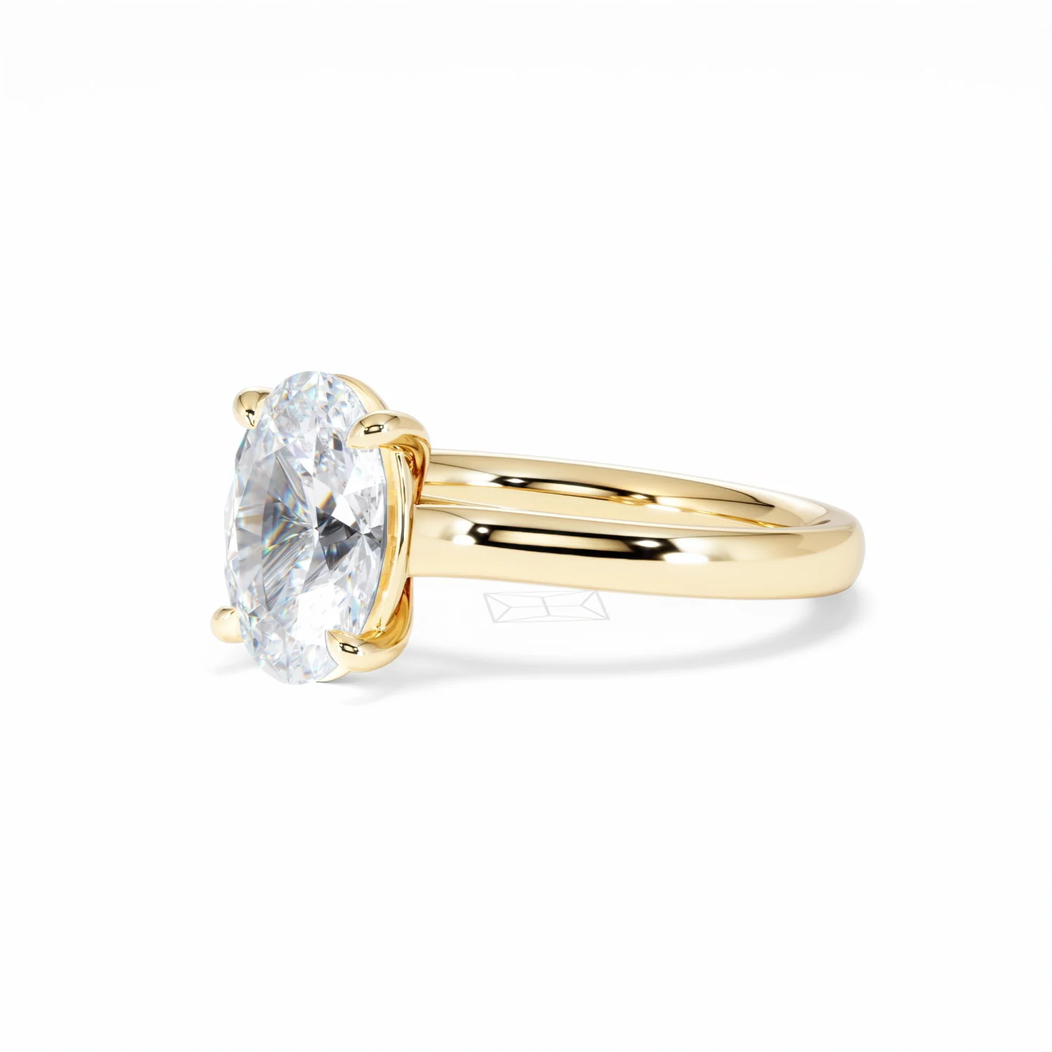 Amora Oval 2.00ct Lab Diamond Engagement Ring F/VS1 Set in 18K Gold - Image 81