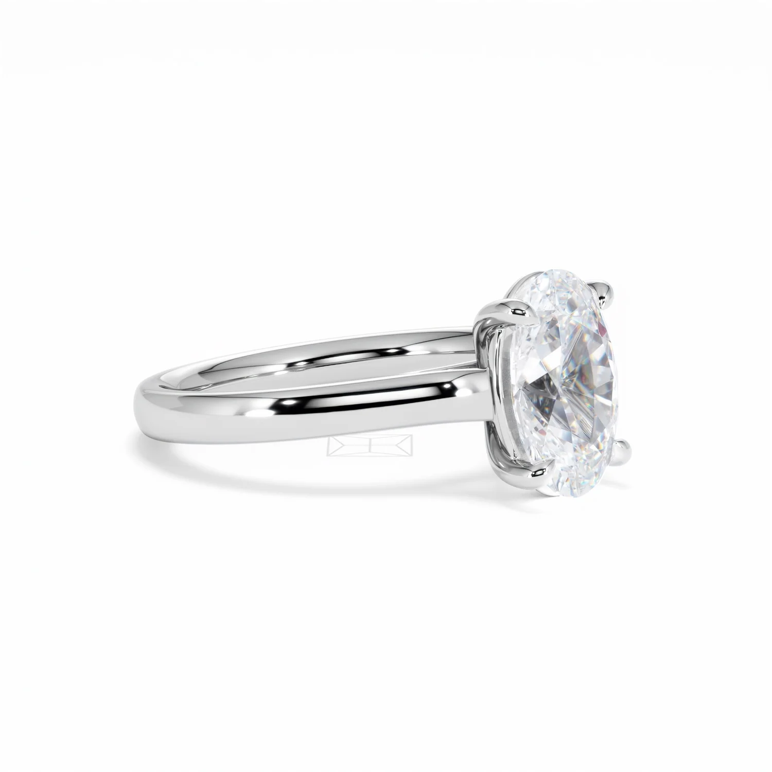 Amora Oval 2.00ct Lab Diamond Engagement Ring F/VS1 Set in 18K White Gold - Image 20