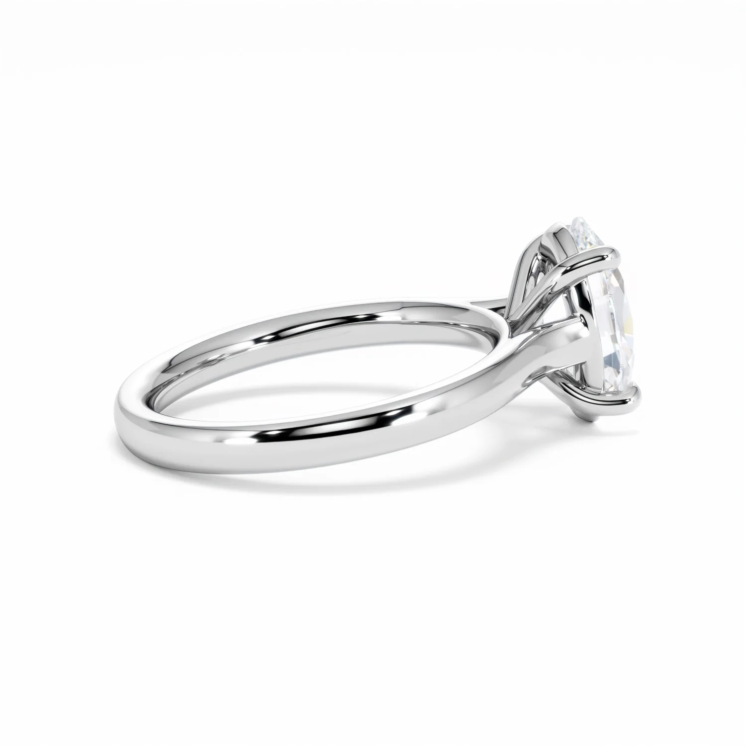 Amora Oval 2.00ct Lab Diamond Engagement Ring F/VS1 Set in 18K White Gold - Image 33