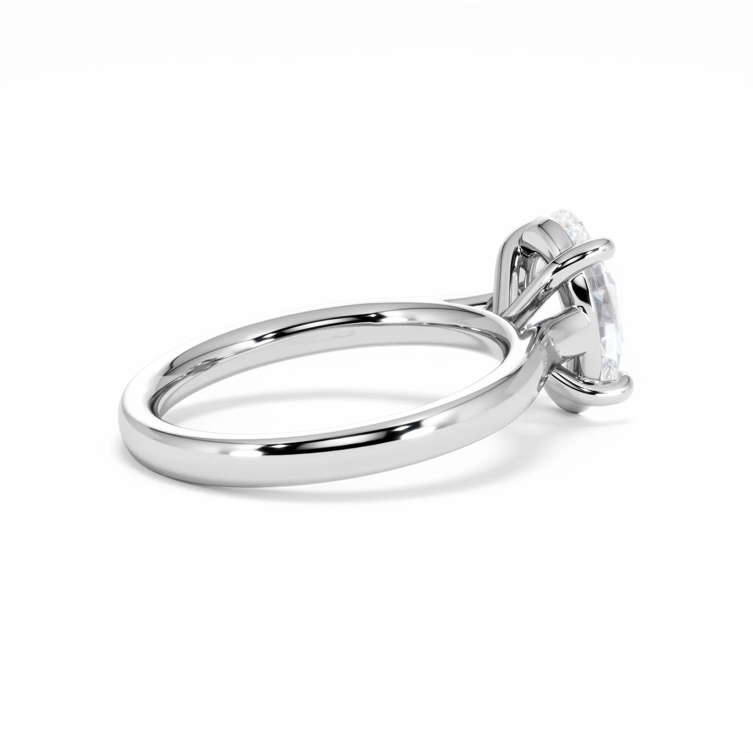 Amora Oval 2.00ct Lab Diamond Engagement Ring F/VS1 Set in 18K White Gold - Image 36