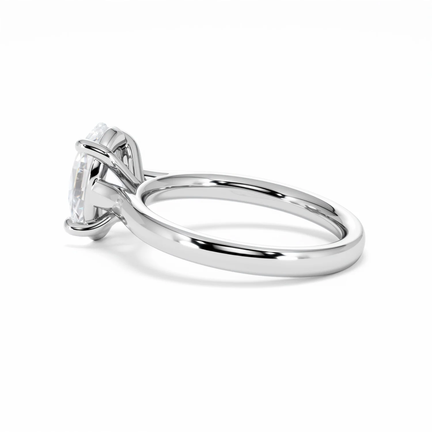 Amora Oval 2.00ct Lab Diamond Engagement Ring F/VS1 Set in 18K White Gold - Image 65