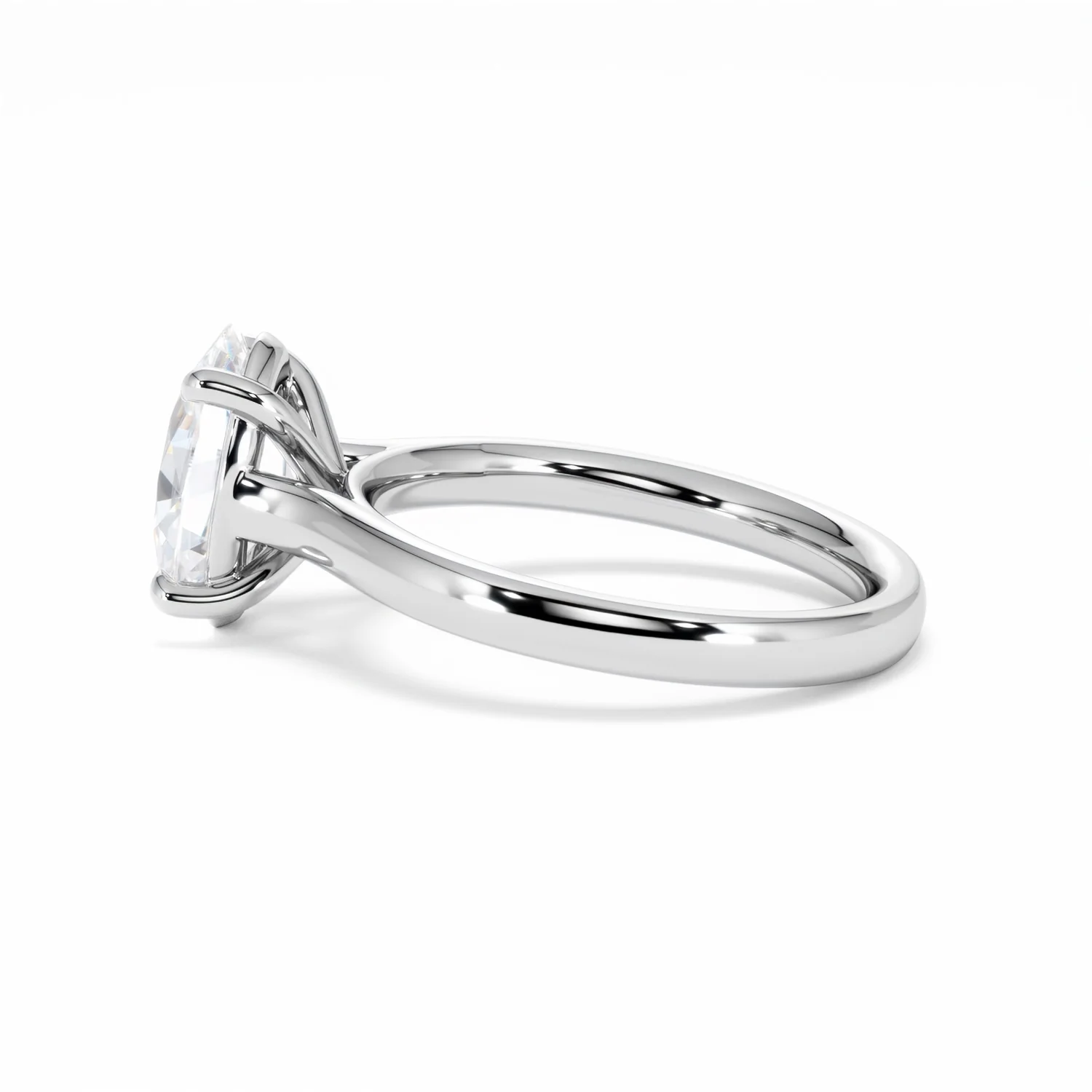 Amora Oval 2.00ct Lab Diamond Engagement Ring F/VS1 Set in 18K White Gold - Image 68