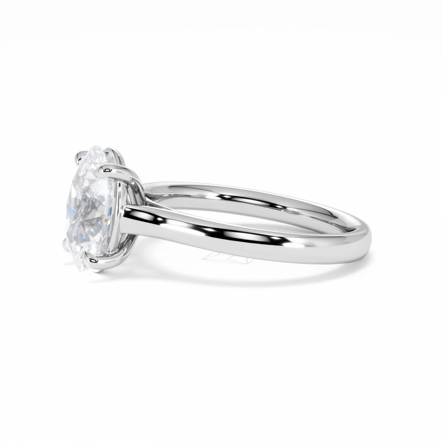 Amora Oval 2.00ct Lab Diamond Engagement Ring F/VS1 Set in 18K White Gold - Image 75