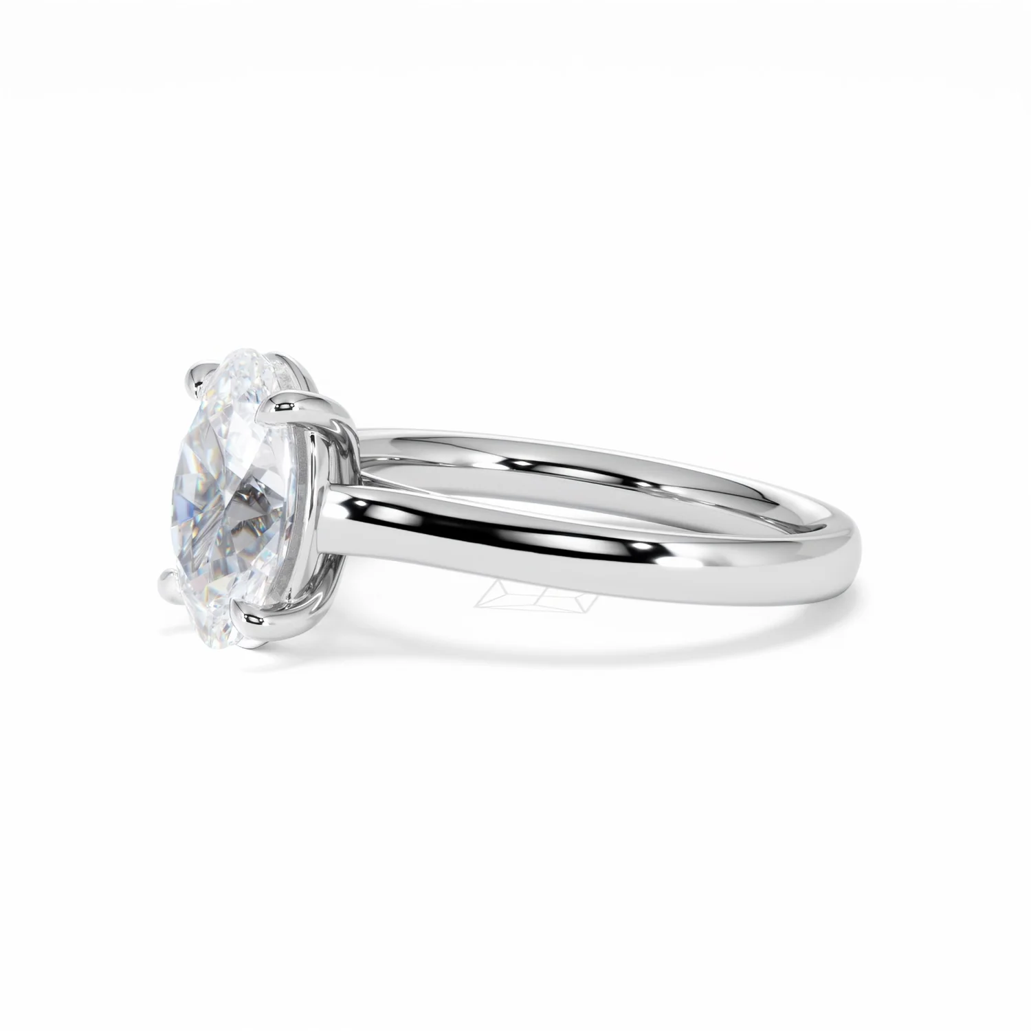 Amora Oval 2.00ct Lab Diamond Engagement Ring F/VS1 Set in 18K White Gold - Image 77