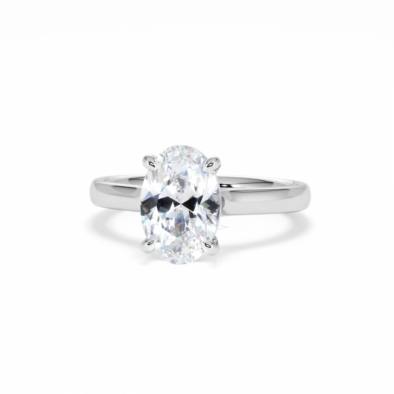 Amora Oval 2.00ct Lab Diamond Engagement Ring F/VS1 Set in 18K White Gold - Image 88