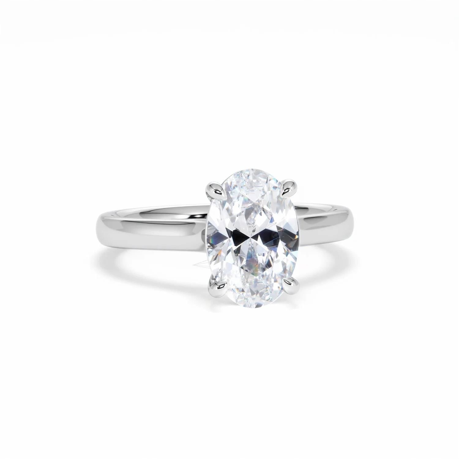 Amora Oval 2.00ct Lab Diamond Engagement Ring F/VS1 Set in Platinum - Image 12