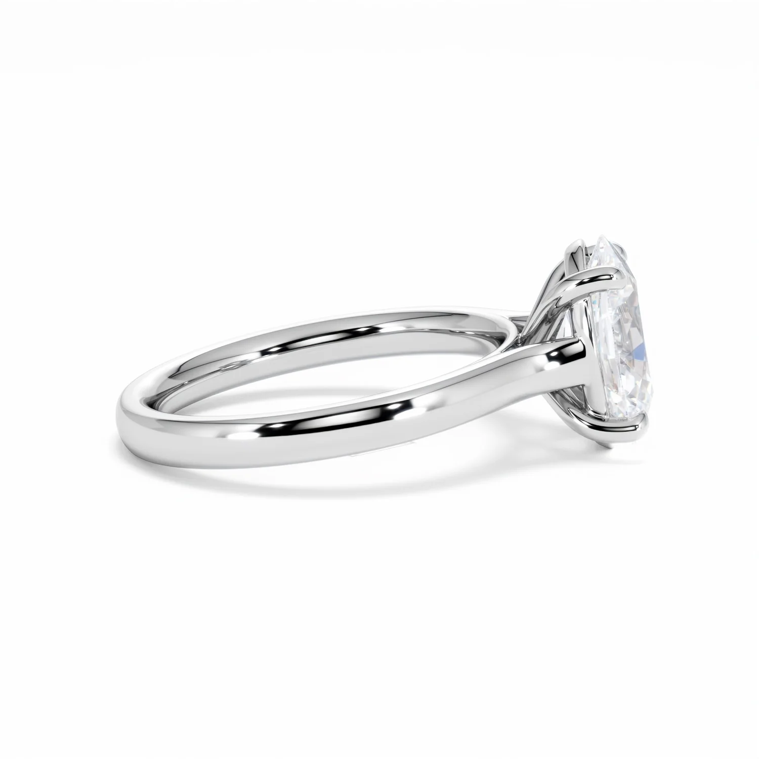 Amora Oval 2.00ct Lab Diamond Engagement Ring F/VS1 Set in Platinum - Image 29