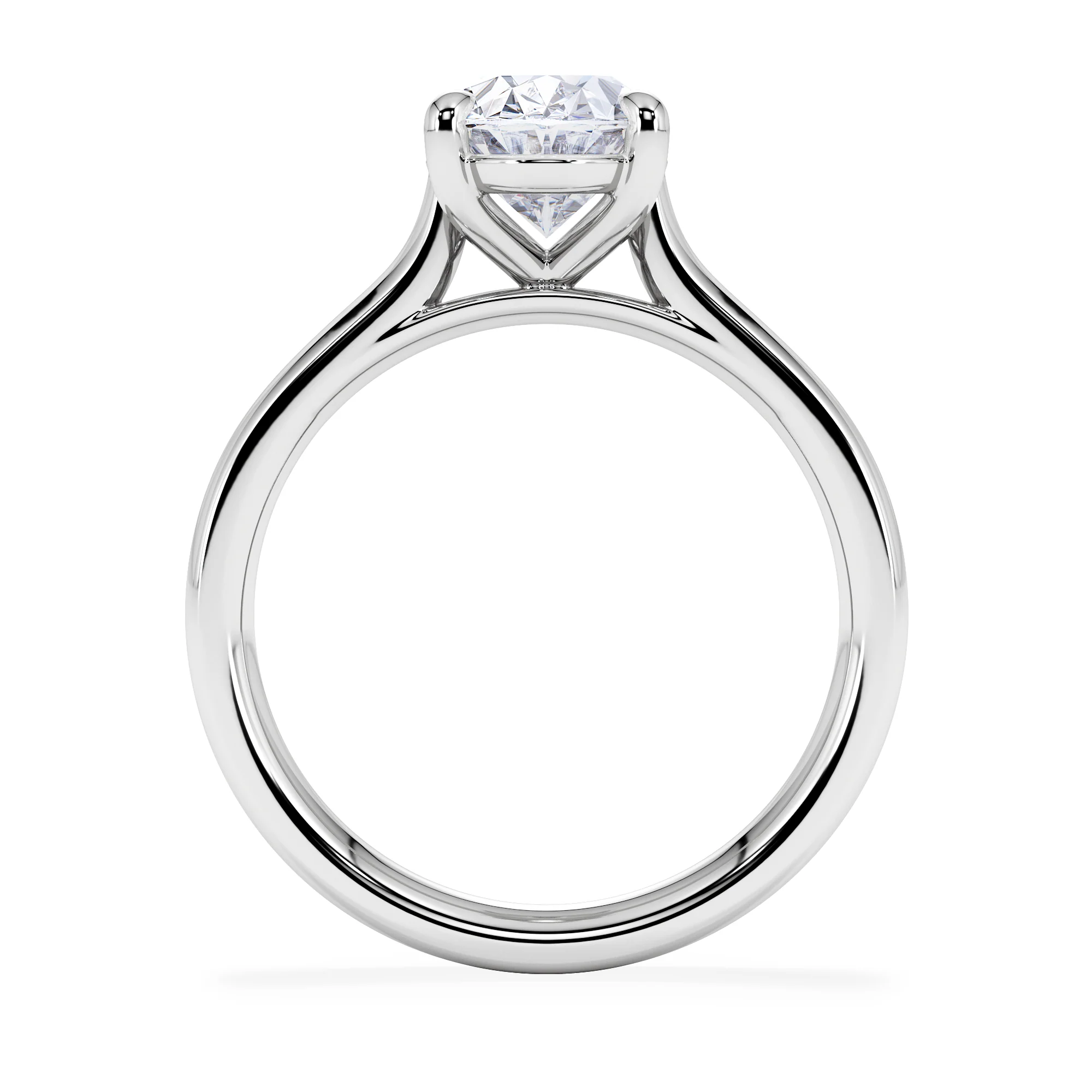 Amora Oval 2.00ct Lab Diamond Engagement Ring F/VS1 Set in Platinum - Image 3